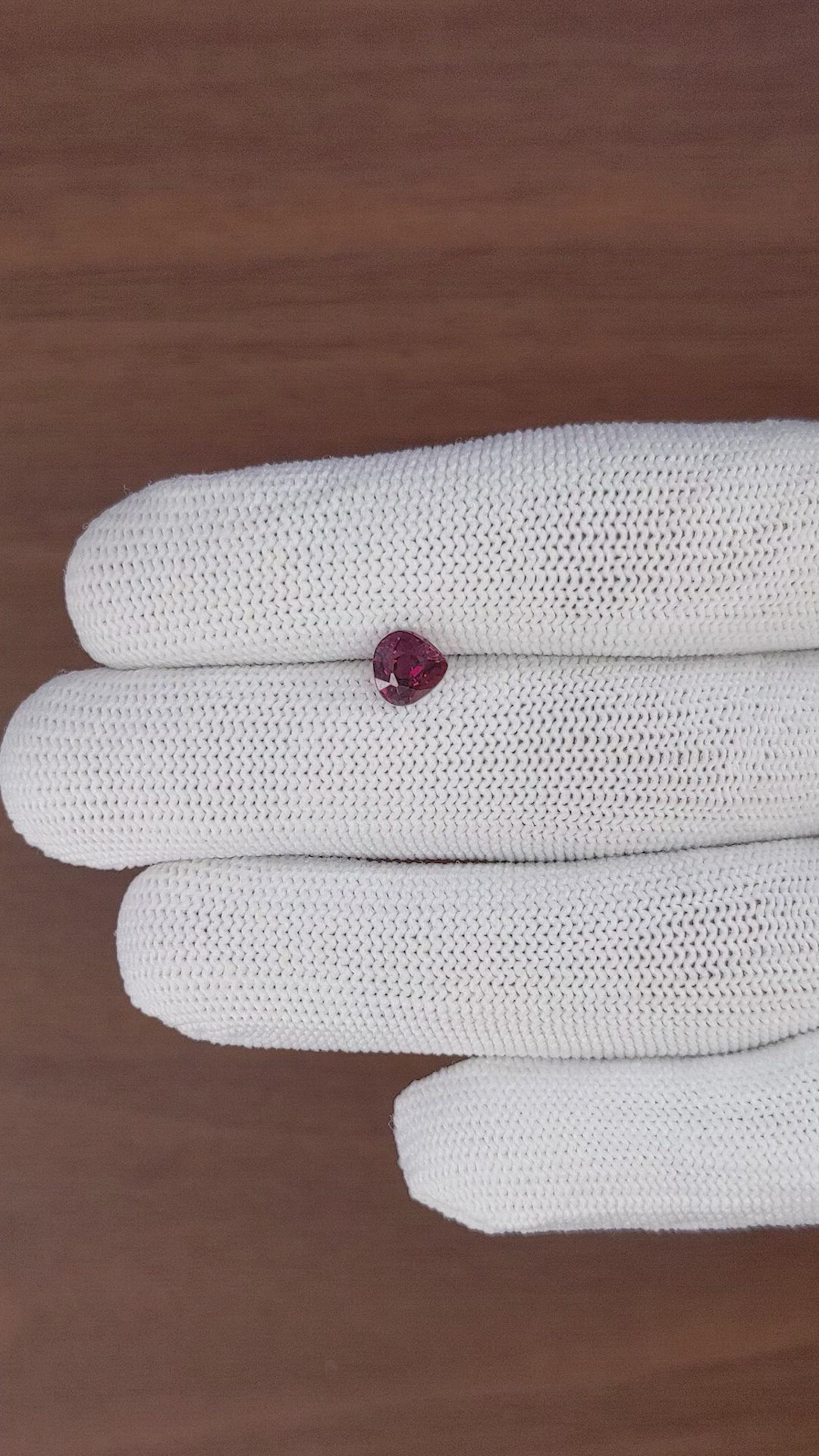 1.45 Ct. Purplish Pink Garnet from Ceylon (Sri Lanka) Size Video