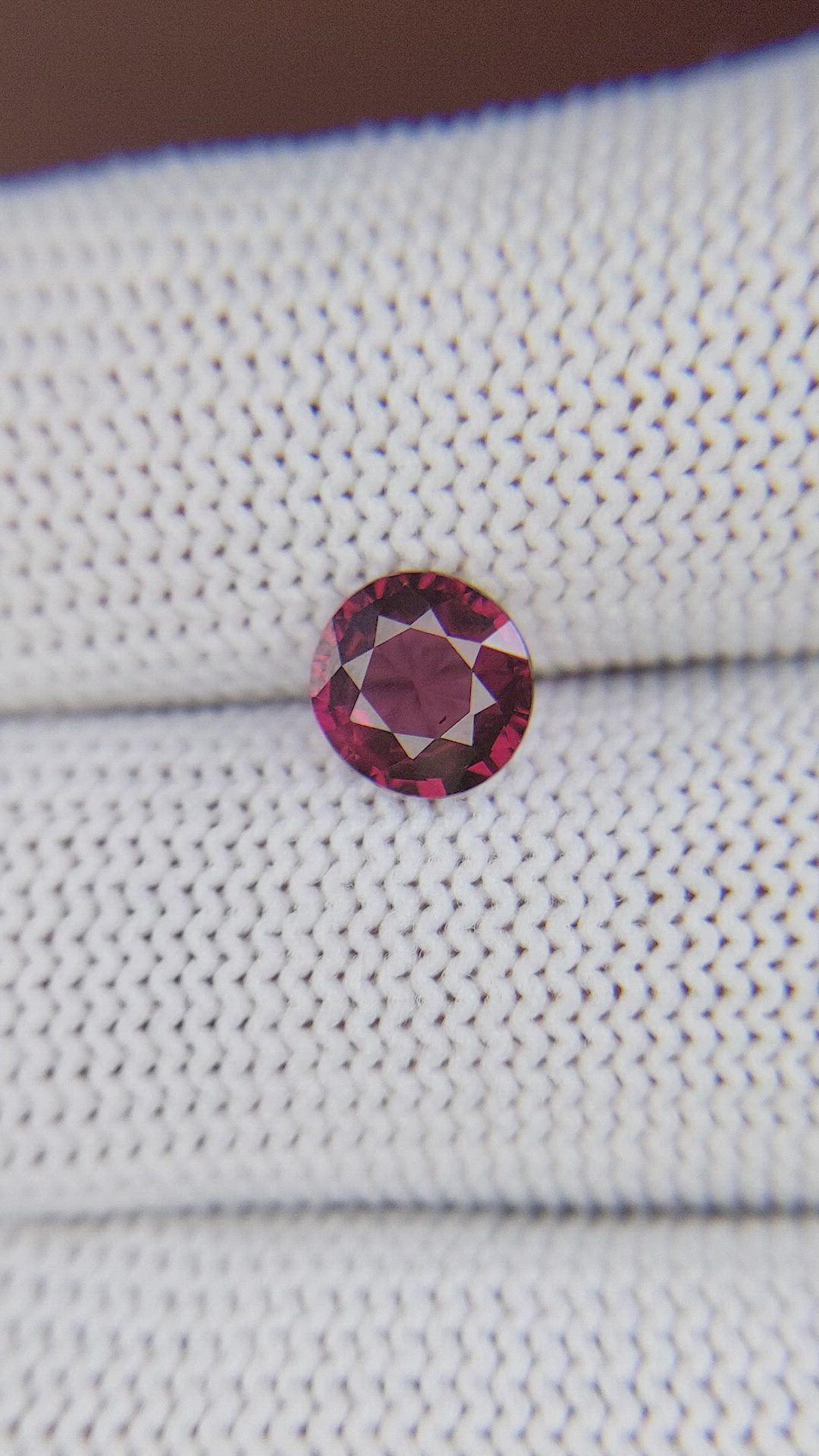 1.32 Ct. Reddish Pink Garnet from Ceylon (Sri Lanka) Size Video