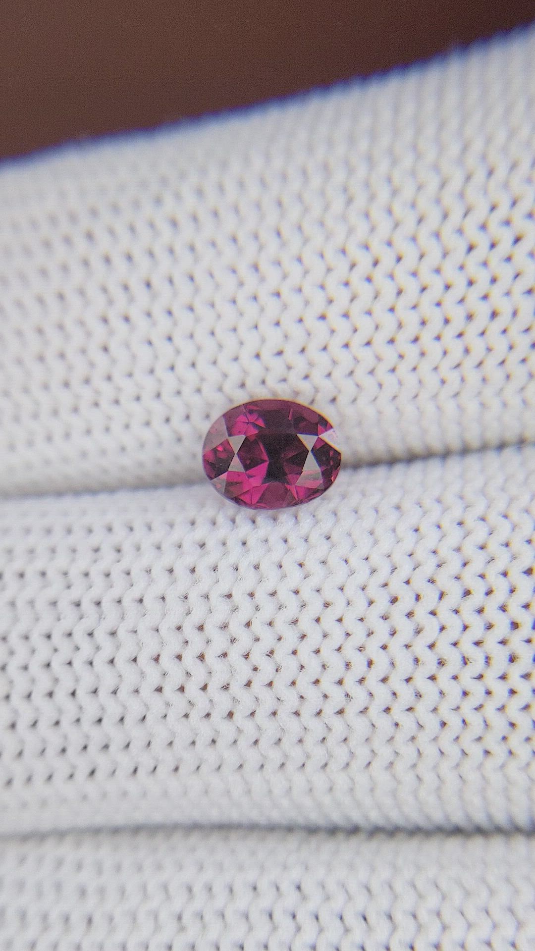 1.08 Ct. Reddish Pink Garnet from Ceylon (Sri Lanka) Size Video