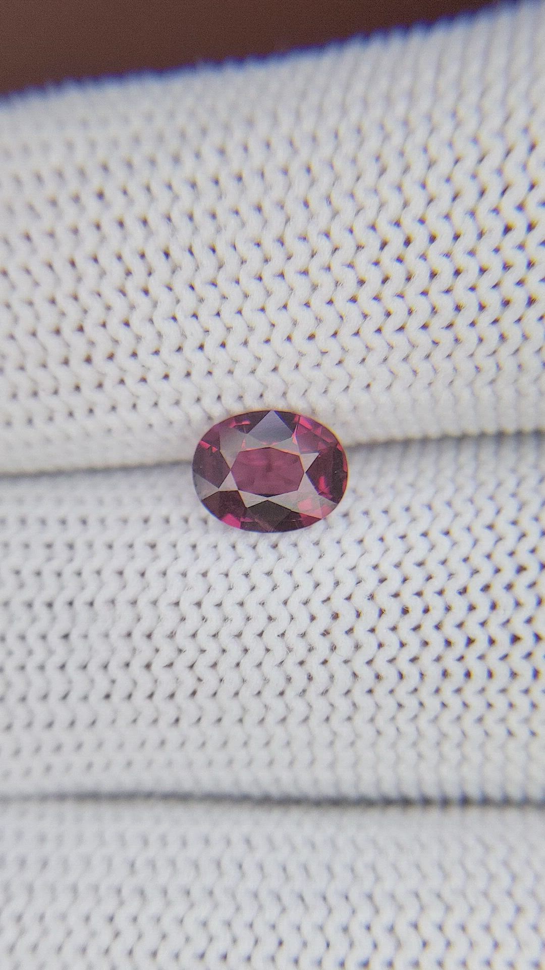 1.02 Ct. Reddish Pink Garnet from Ceylon (Sri Lanka) Size Video