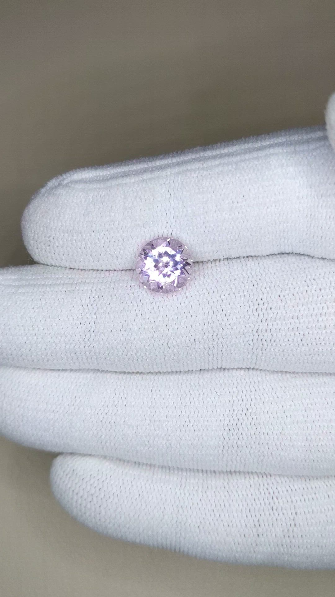 2.64 Ct. Purplish Pink Kunzite from Afghanistan Size Video