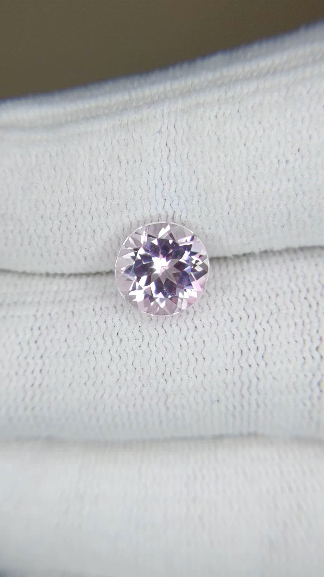 2.64 Ct. Purplish Pink Kunzite from Afghanistan Size Video