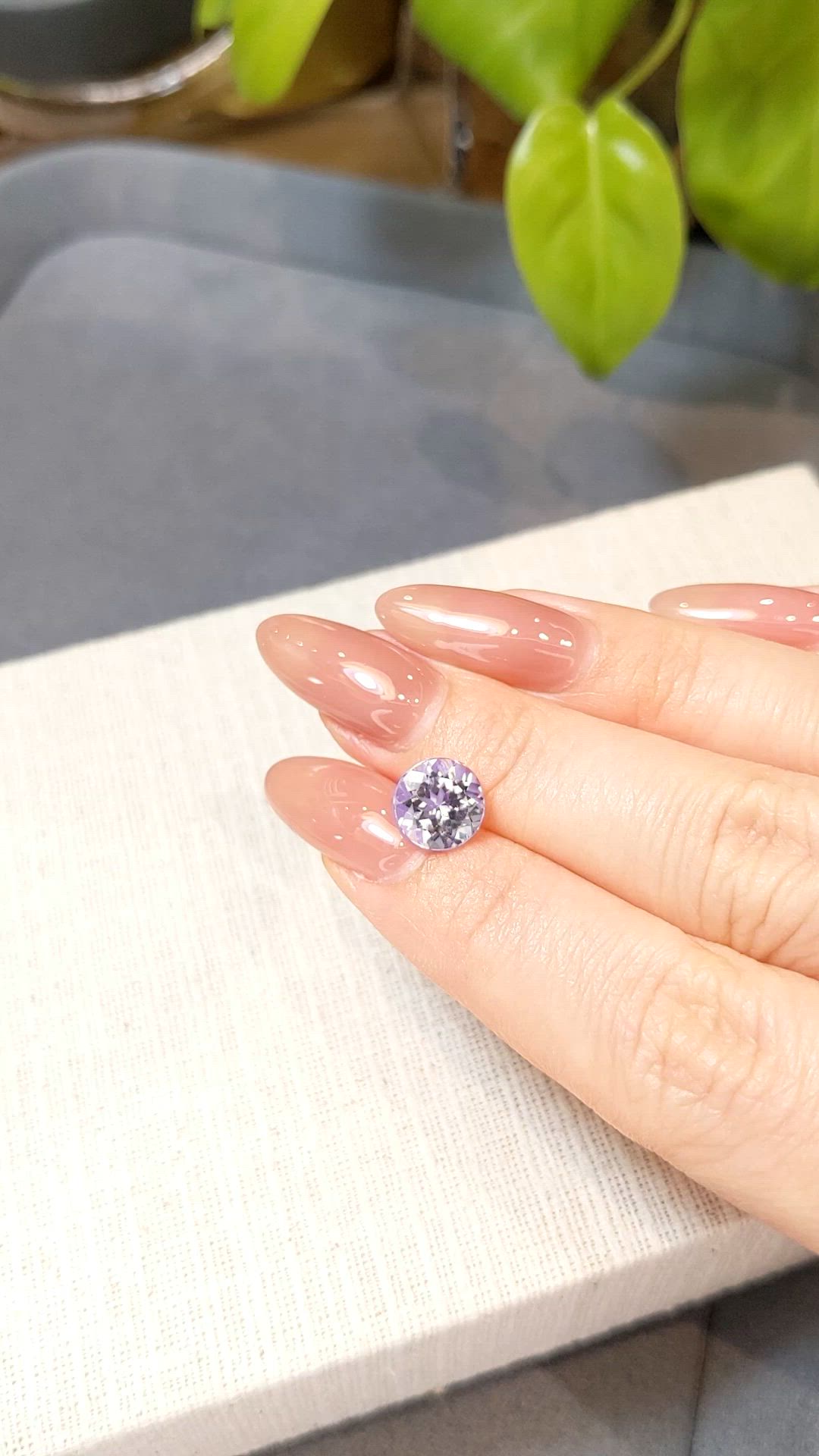 2.64 Ct. Purplish Pink Kunzite from Afghanistan Size Video