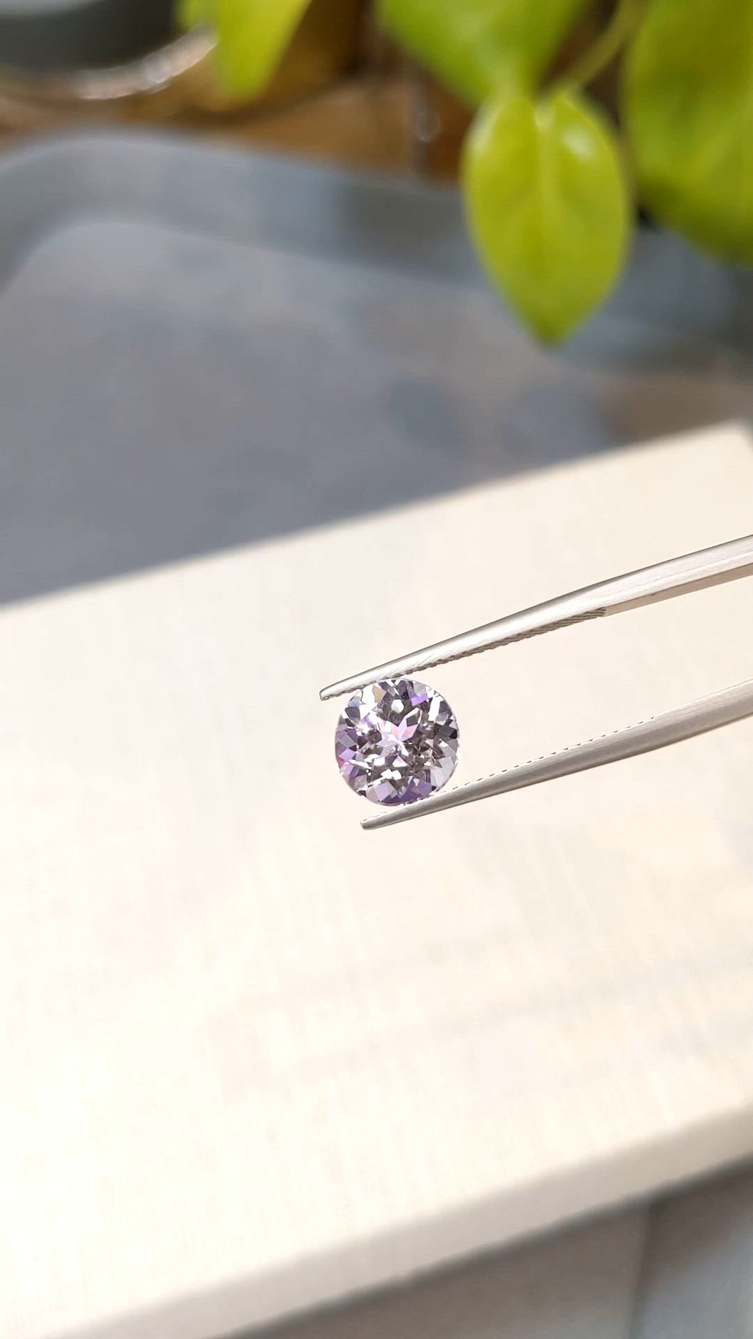 2.64 Ct. Purplish Pink Kunzite from Afghanistan Size Video