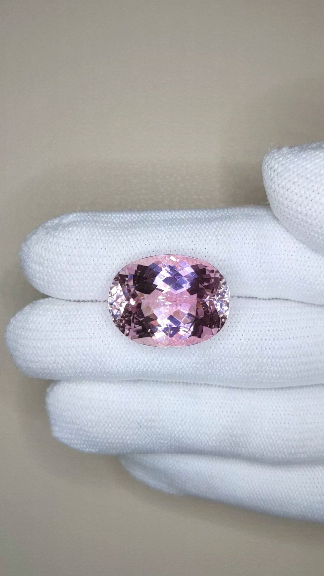 24.86 Ct. Pink Kunzite from Afghanistan Size Video