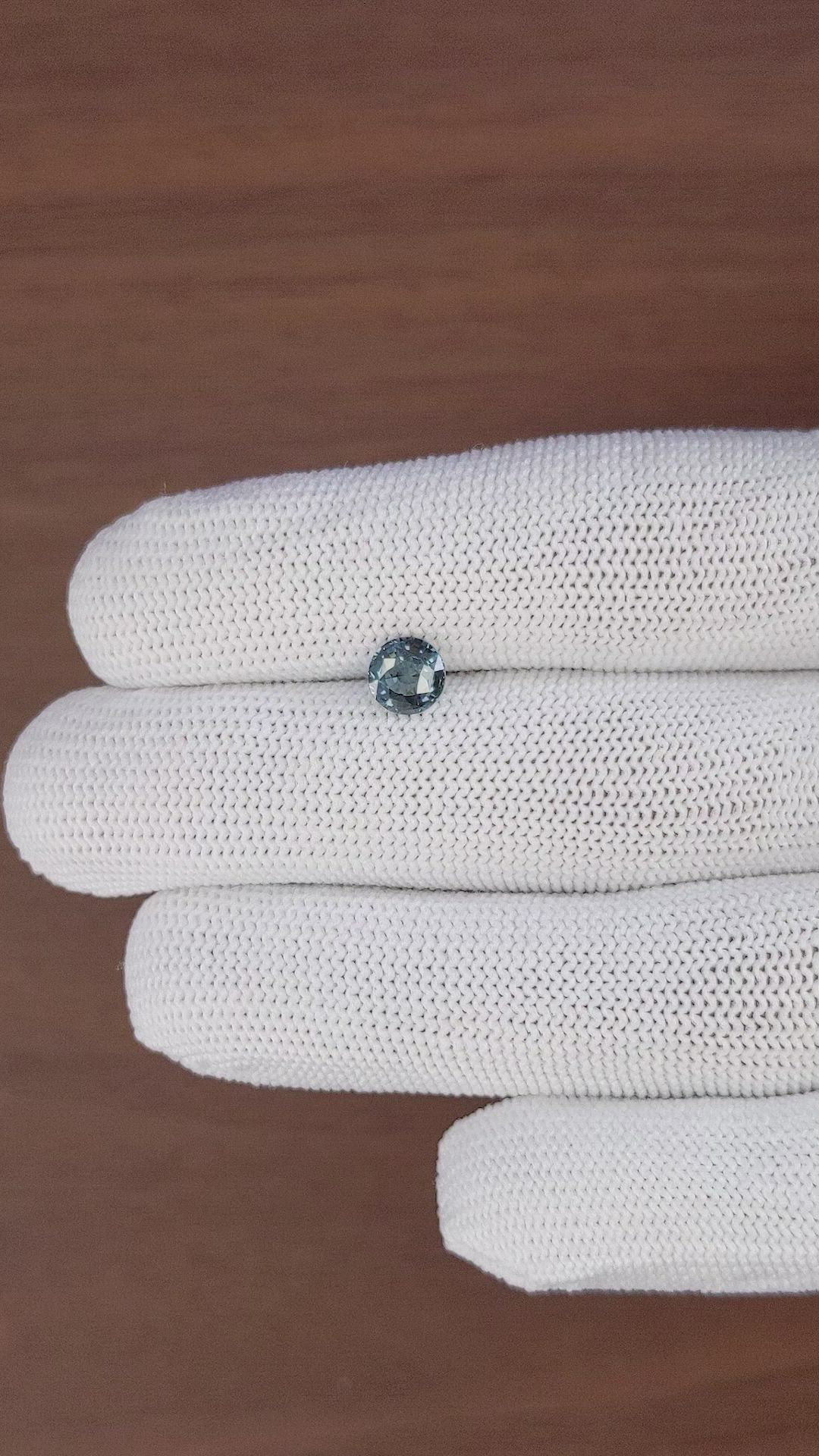 0.97 Ct. Greenish Blue Spinel from Tanzania Size Video
