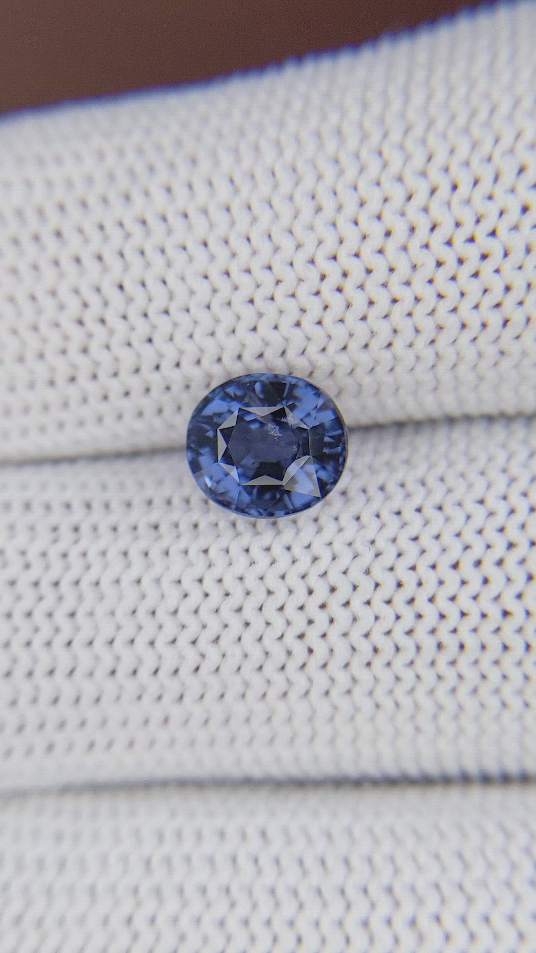 1.82 Ct. Purplish Blue Spinel from Tanzania Size Video