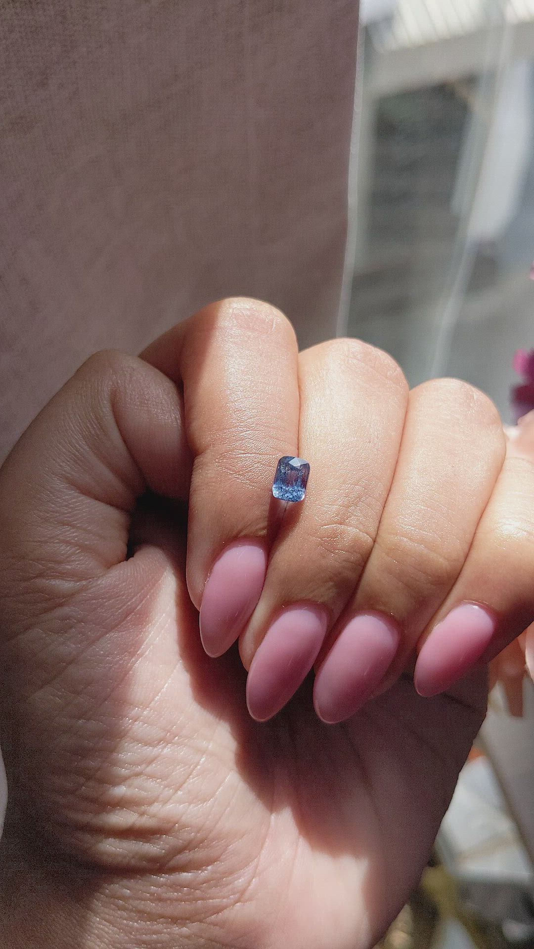 1.03 Ct. Blue Spinel from Tanzania Size Video