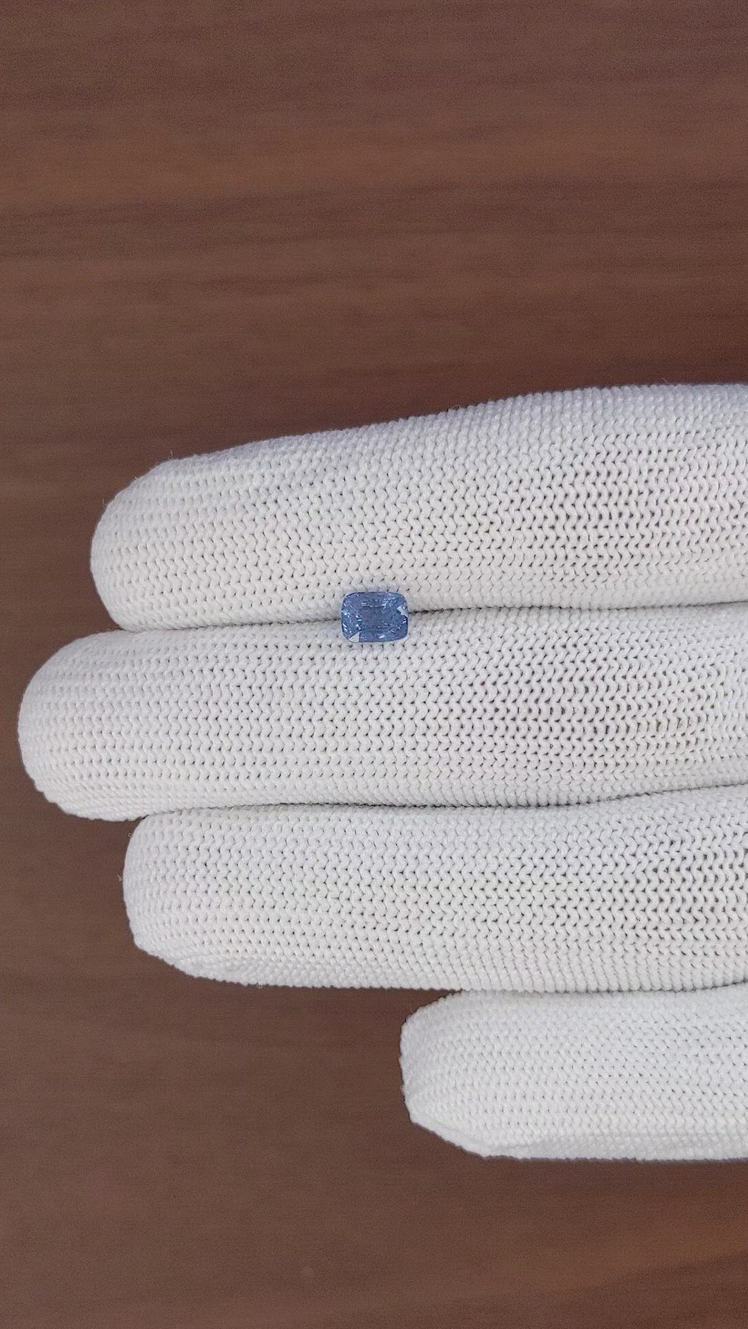 1.03 Ct. Blue Spinel from Tanzania Size Video