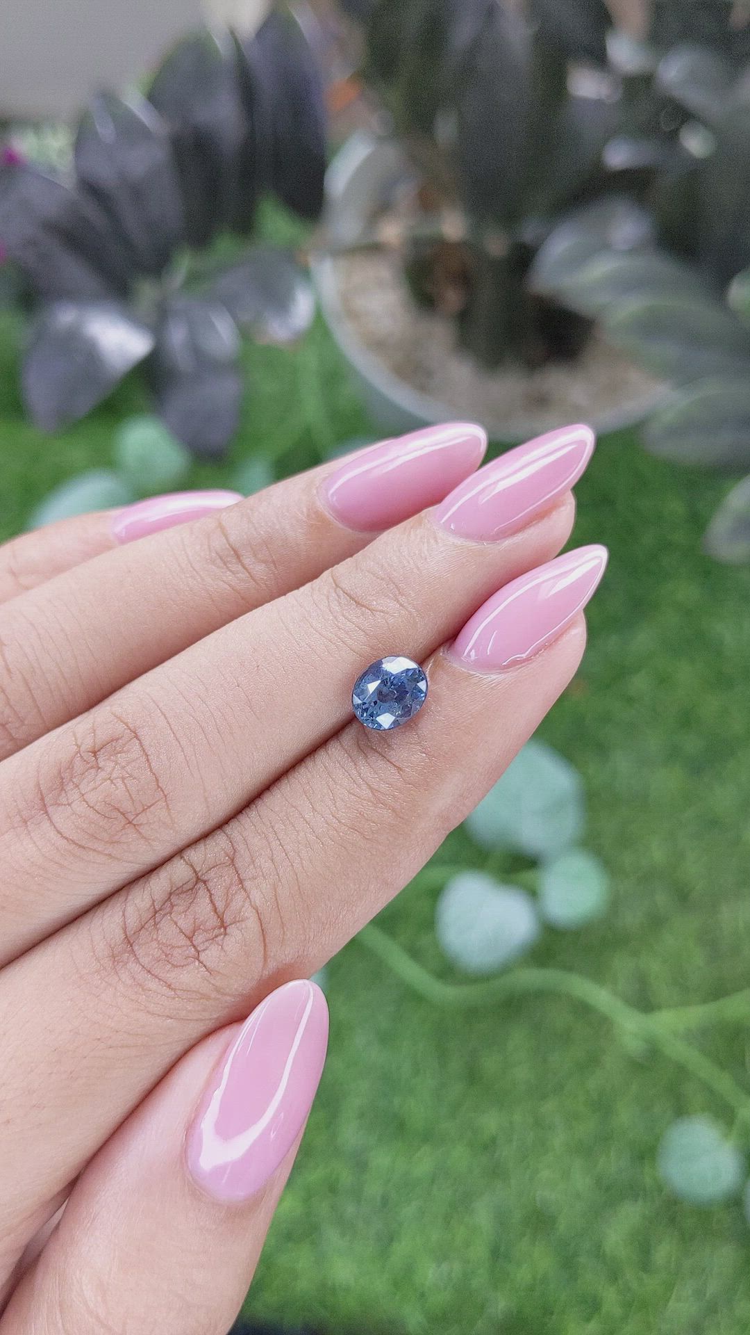 1.54 Ct. Blue Spinel from Tanzania Size Video