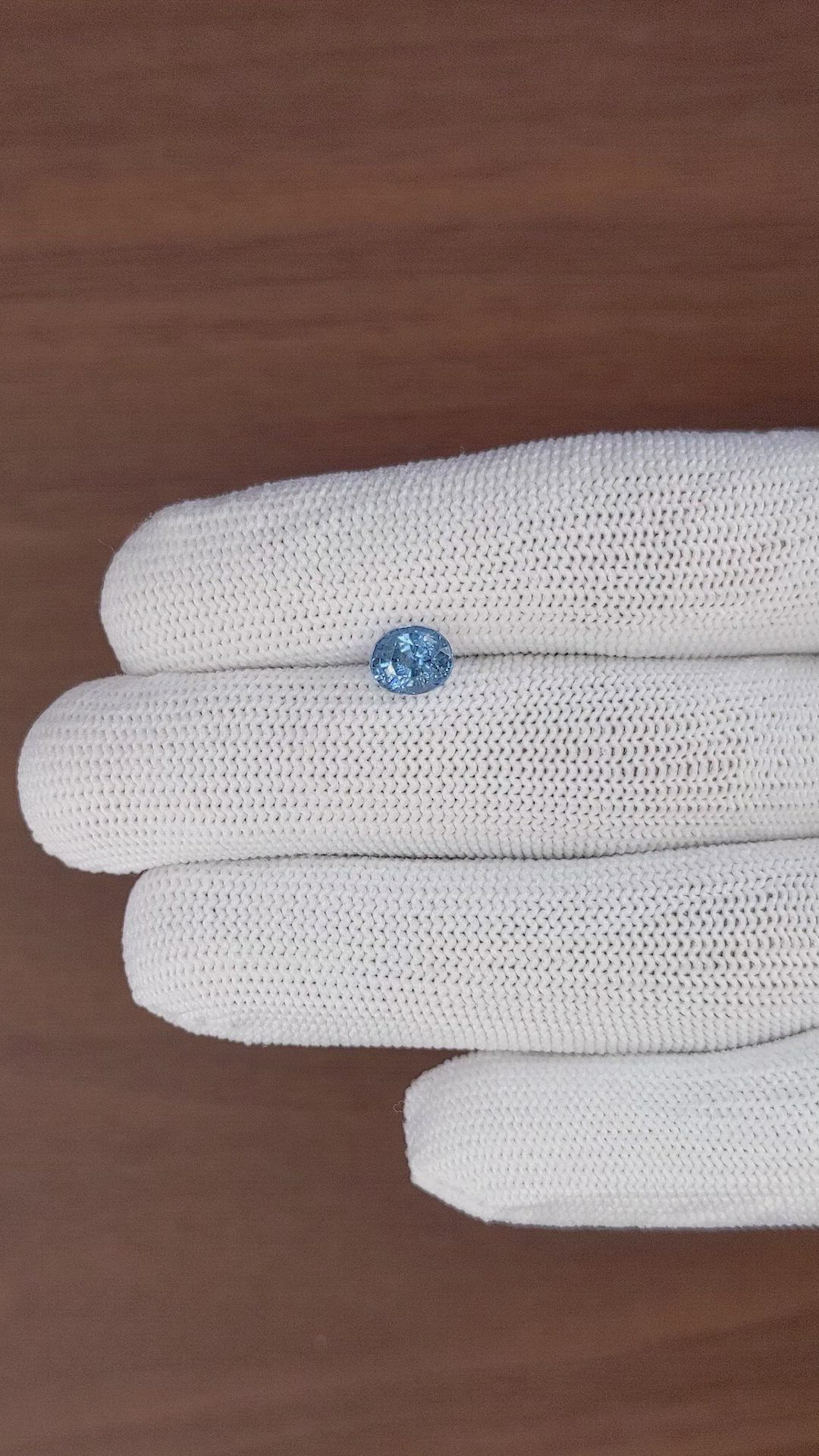 1.54 Ct. Blue Spinel from Tanzania Size Video