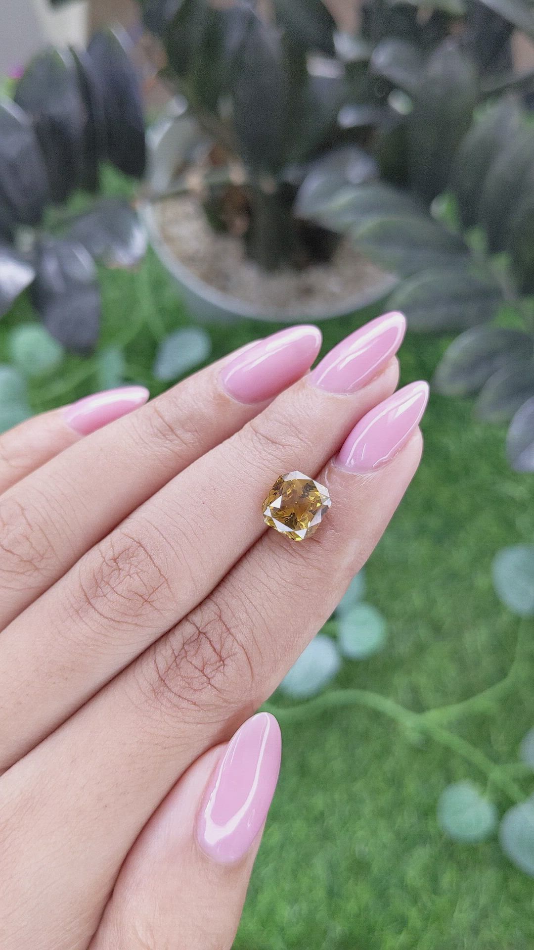 3.18 Ct. Brownish Yellow Chrysoberyl from Tanzania Size Video