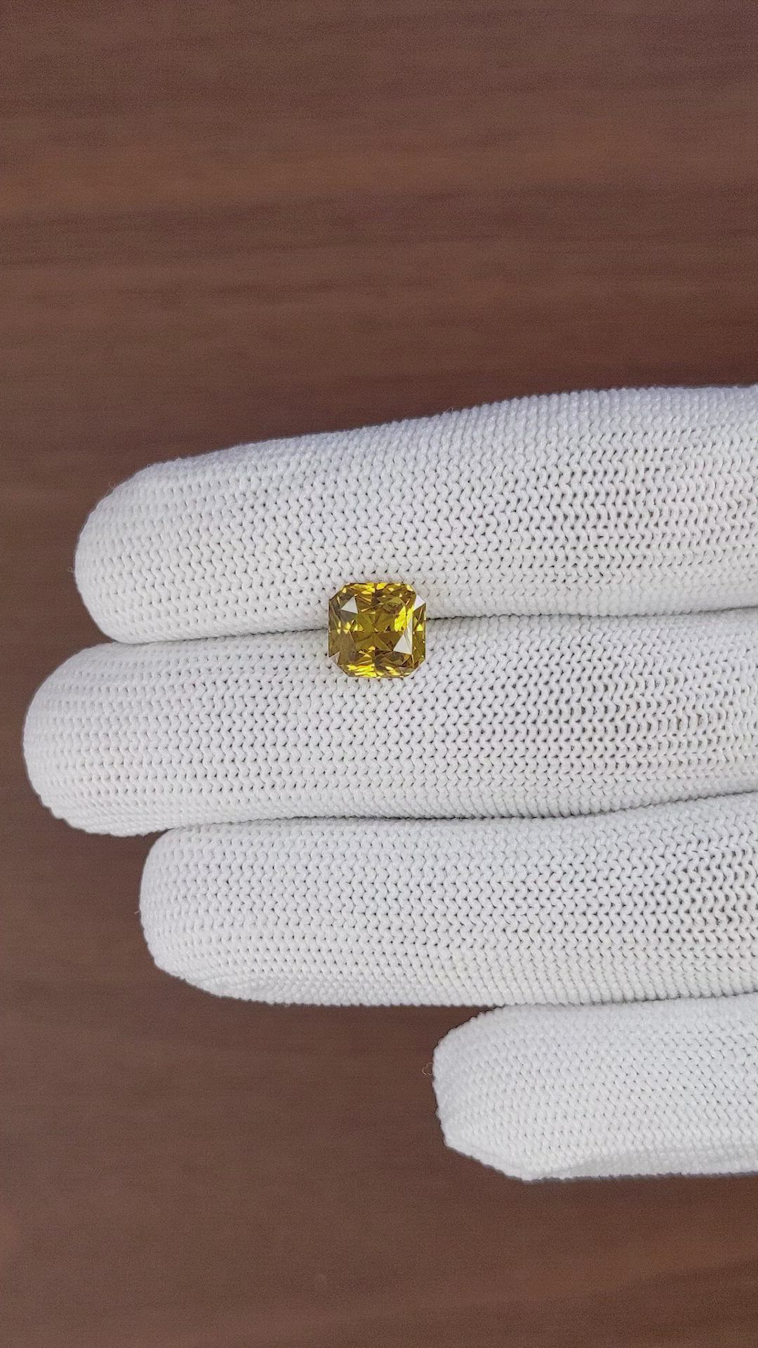 3.18 Ct. Brownish Yellow Chrysoberyl from Tanzania Size Video