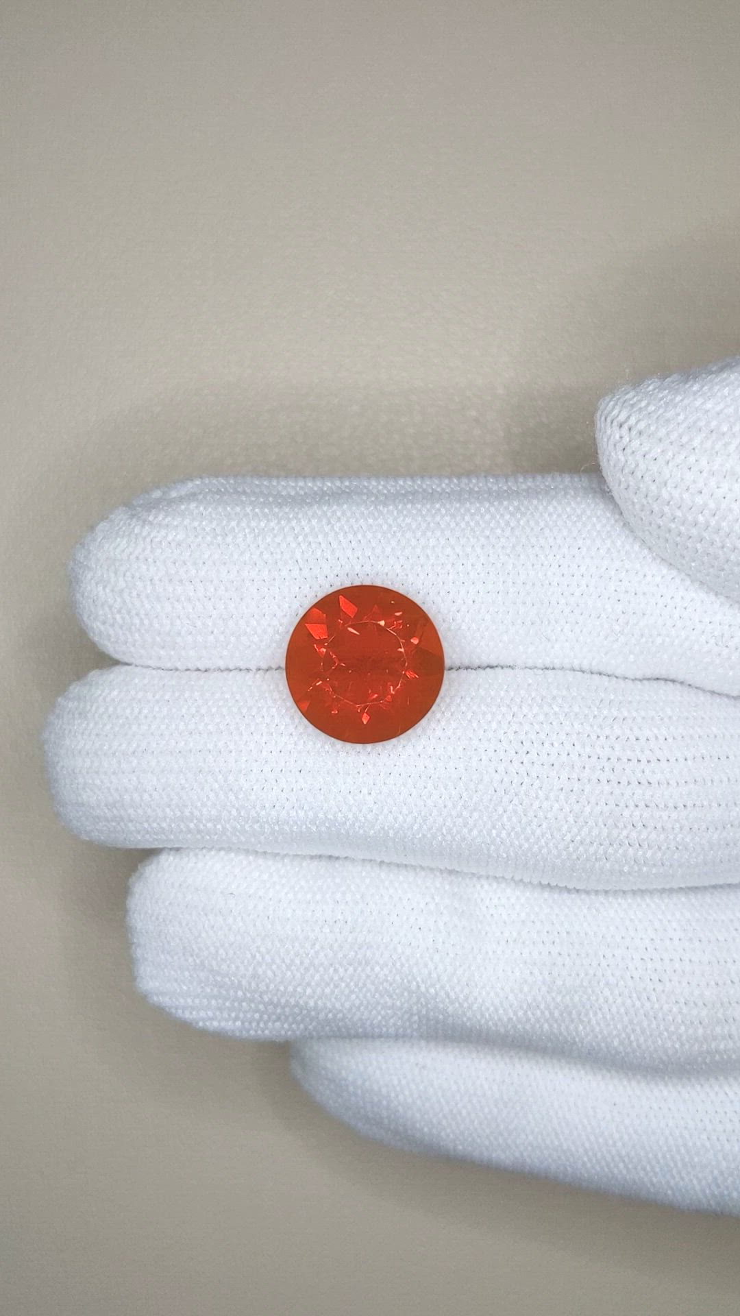 4.08 Ct. Orange Fire Opal from Mexico Size Video