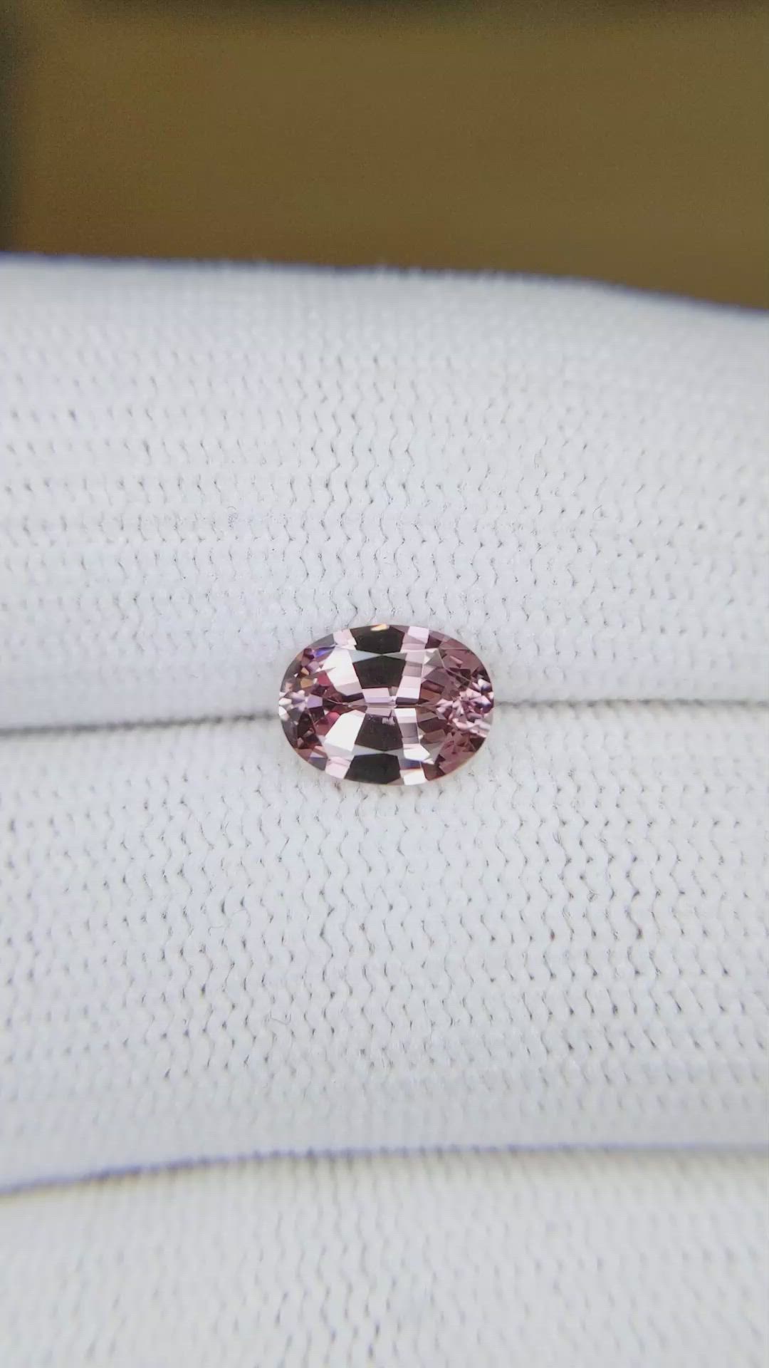 1.36 Ct. Orangish Brown Malaya Garnet from Madagascar Size Video