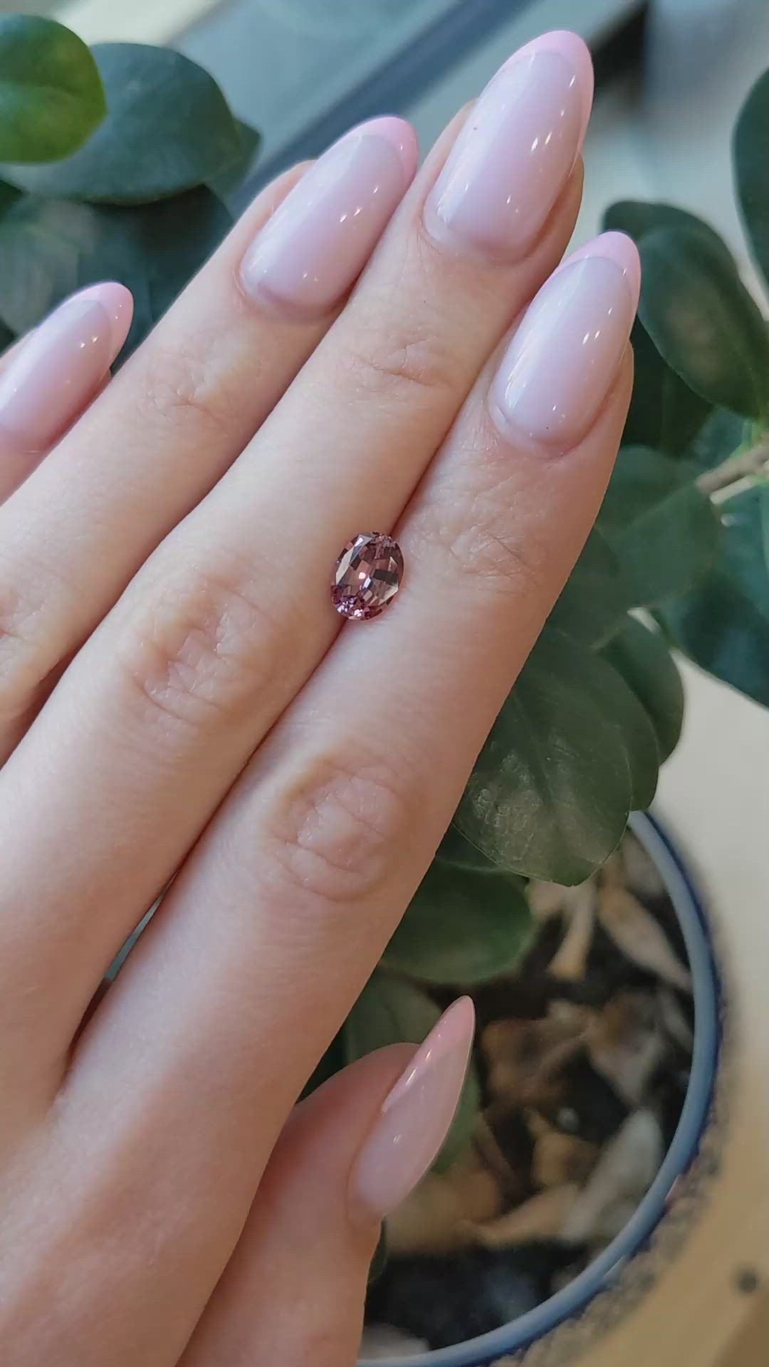 1.36 Ct. Orangish Brown Malaya Garnet from Madagascar Size Video