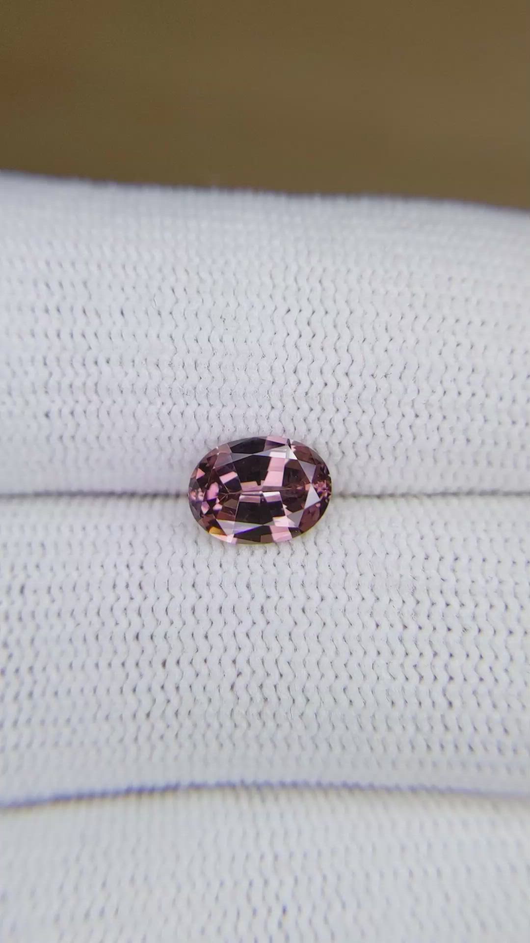 1.43 Ct. Pink Malaya Garnet from Madagascar Size Video