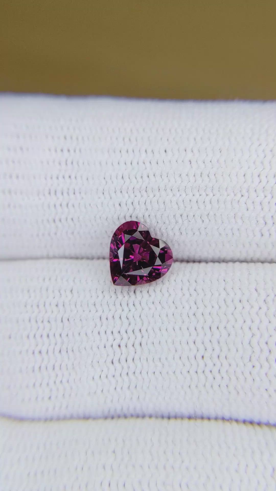 1.60 Ct. Pinkish Purple Rhodolite Garnet from Ceylon (Sri Lanka) Size Video
