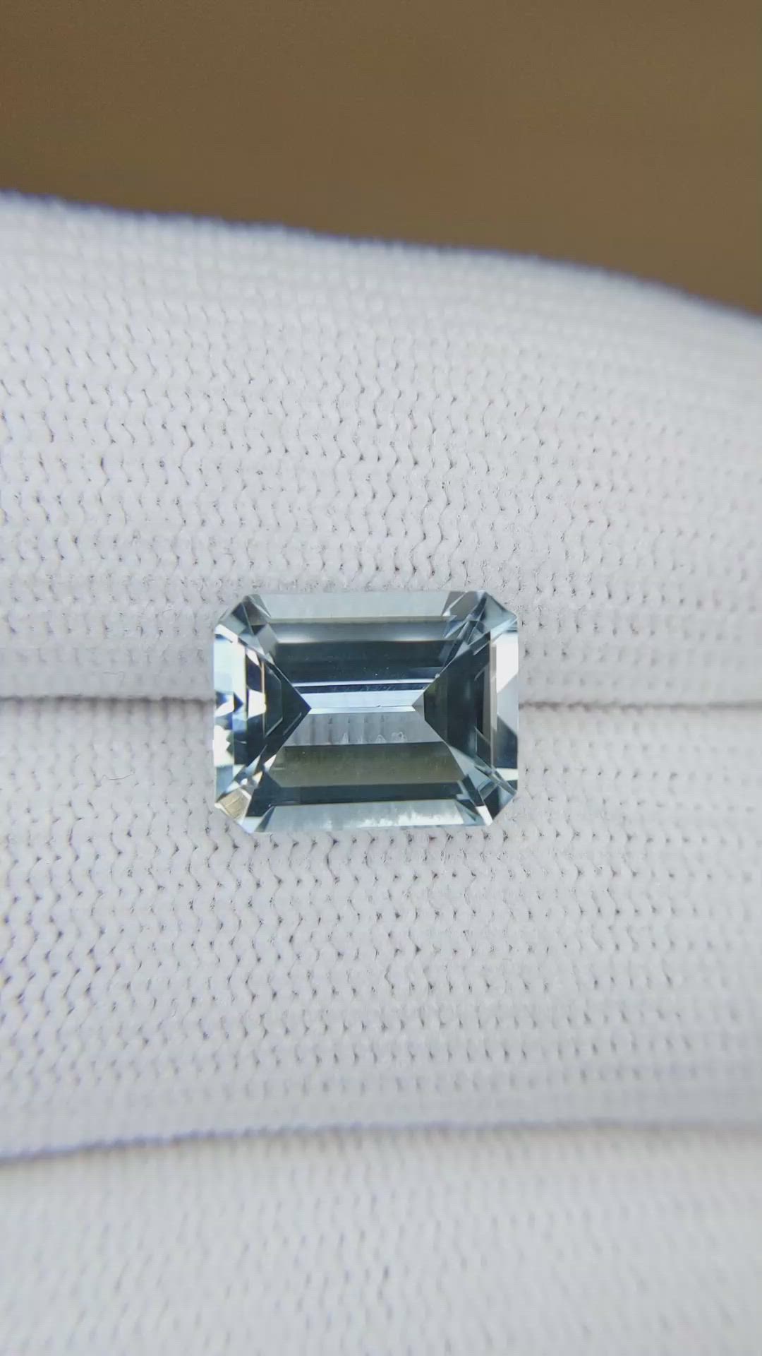11.38 Ct. Blue Aquamarine from Brazil Size Video