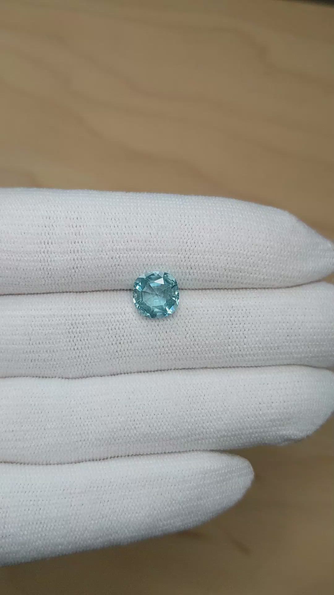 7.14 Ct. Blue Aquamarine from Brazil Size Video