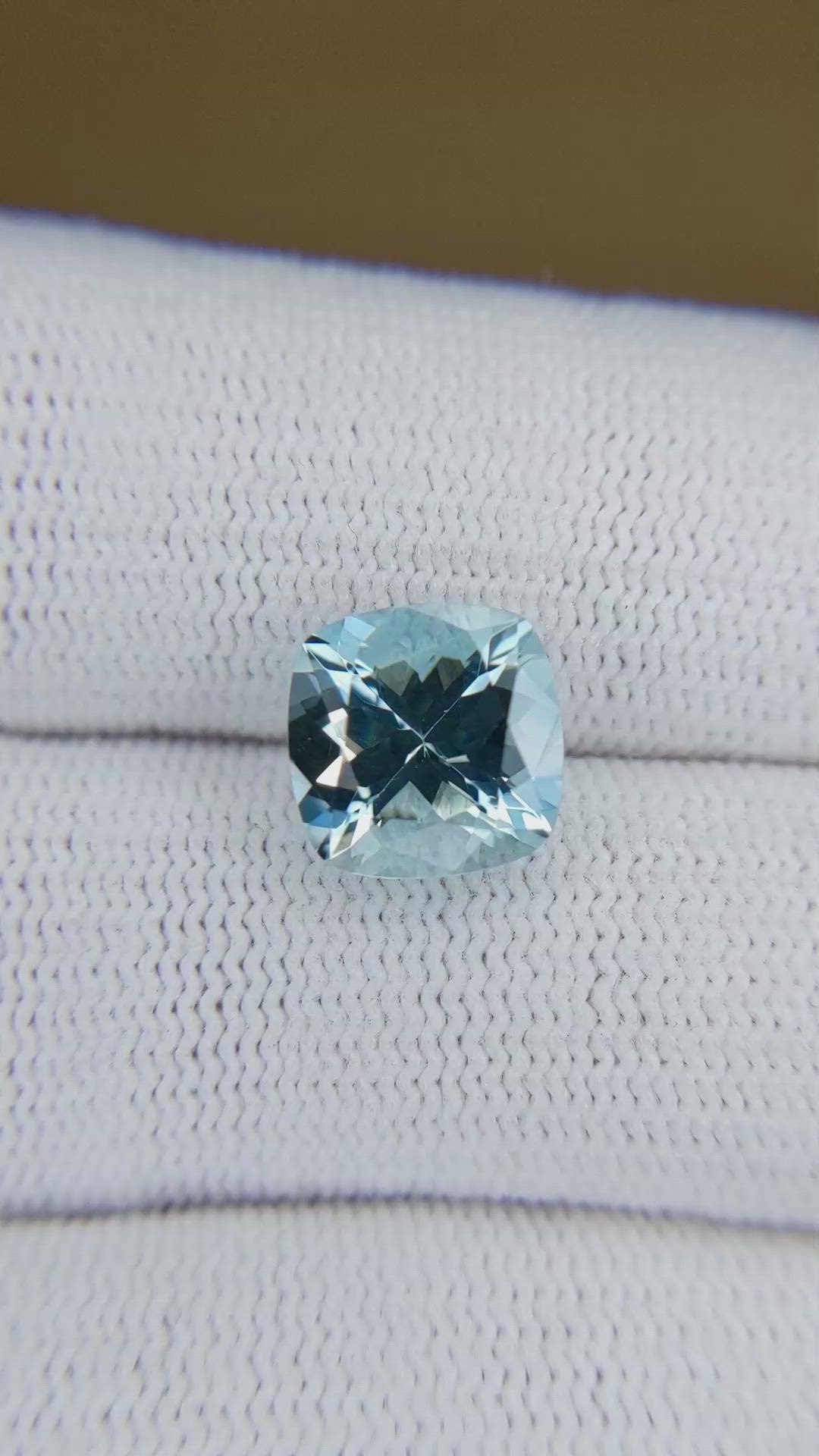 11.33 Ct. Blue Aquamarine from Brazil Size Video
