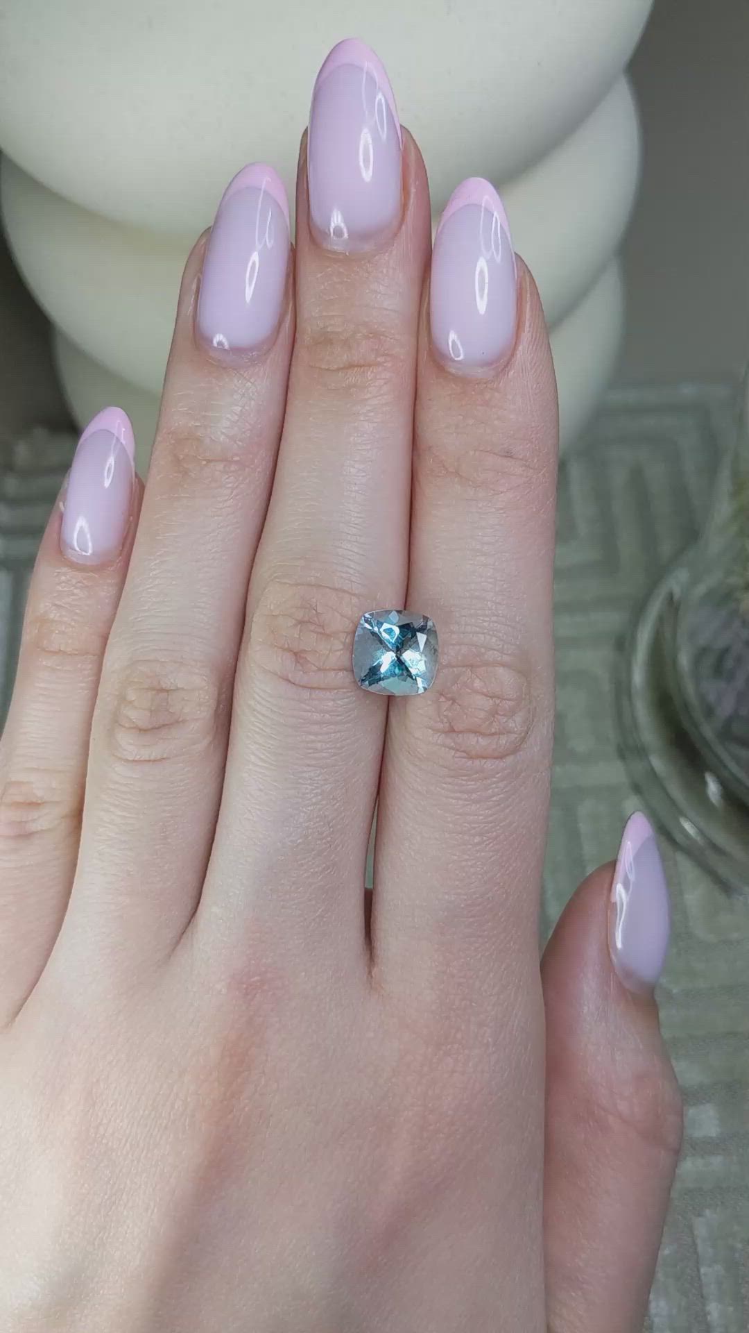 11.33 Ct. Blue Aquamarine from Brazil Size Video