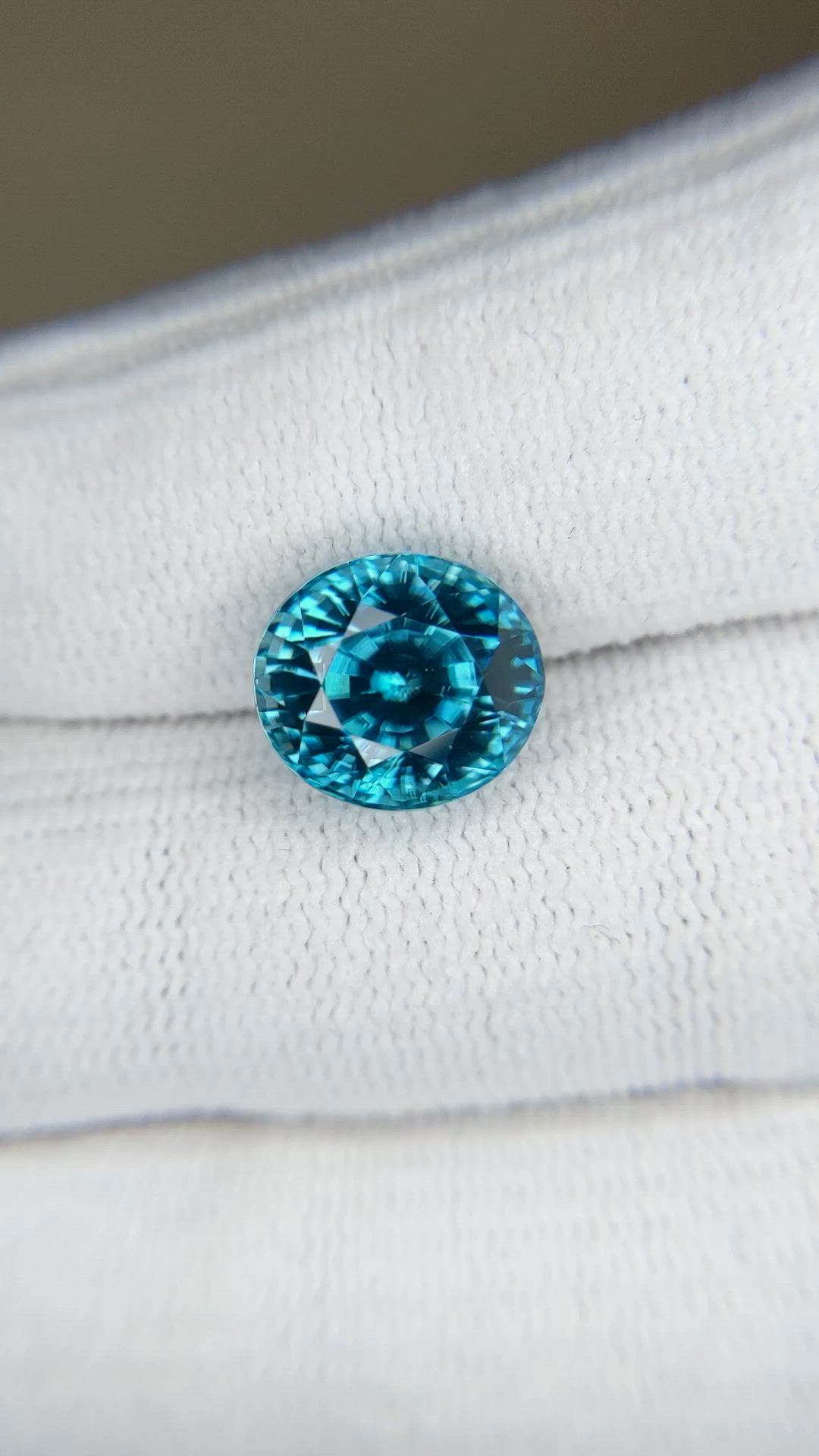 7.38 Ct. Blue Zircon from Cambodia Size Video