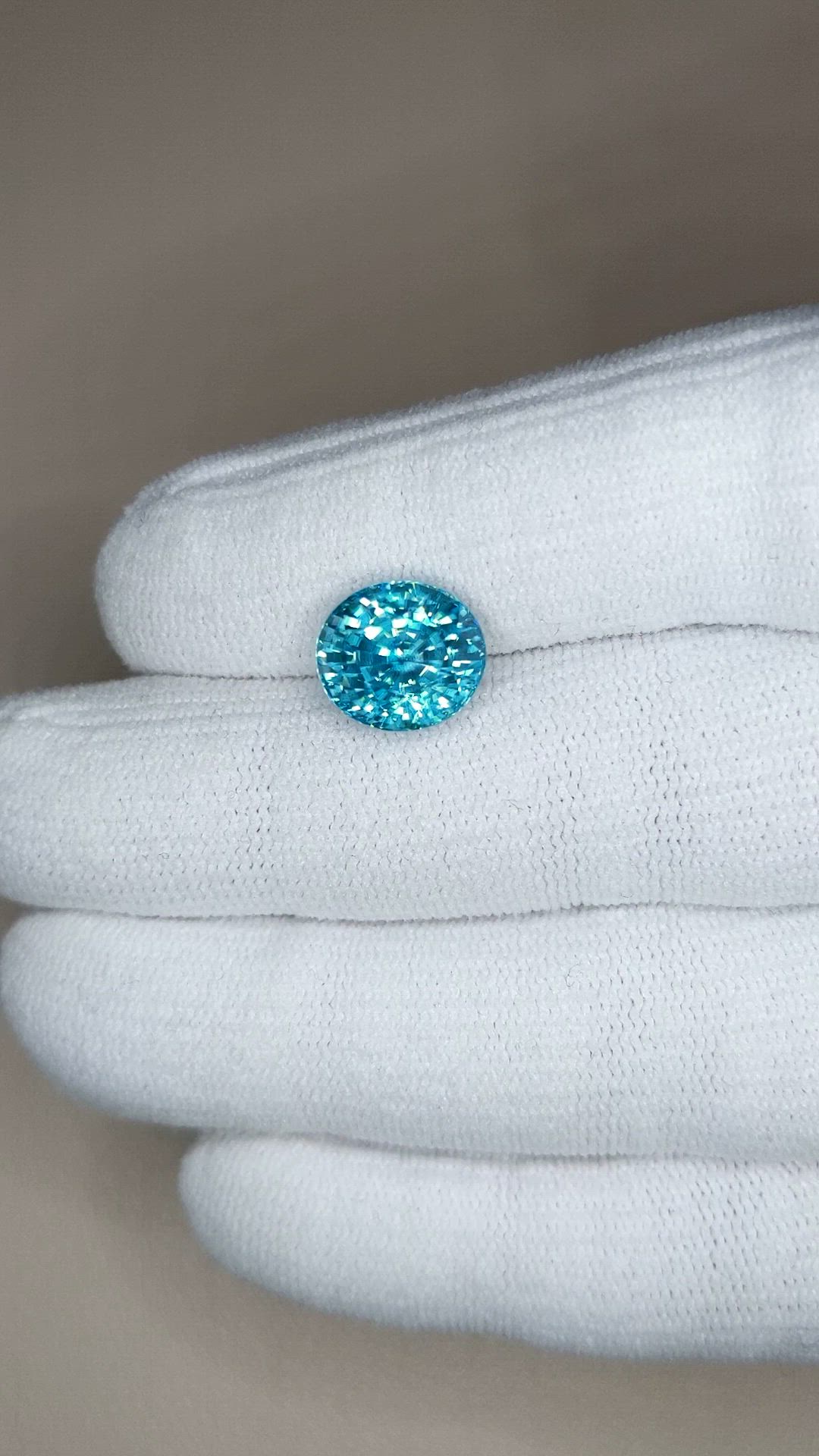 7.38 Ct. Blue Zircon from Cambodia Size Video