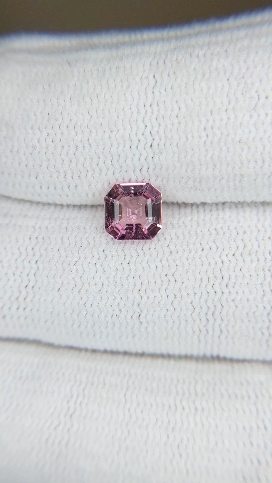 0.78 Ct. Pink Tourmaline from Mozambique Size Video