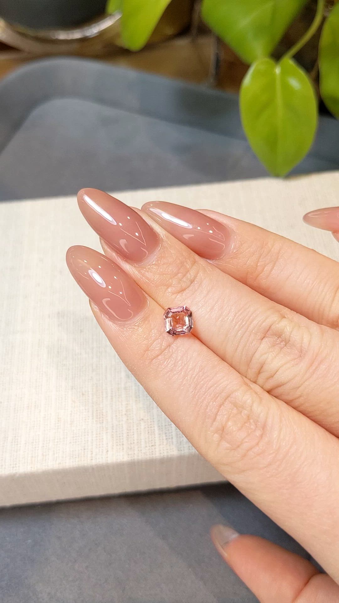 0.78 Ct. Pink Tourmaline from Mozambique Size Video