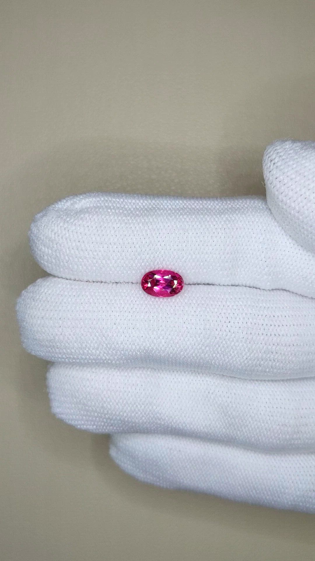 1.03 Ct. Pink Tourmaline from Mozambique Size Video