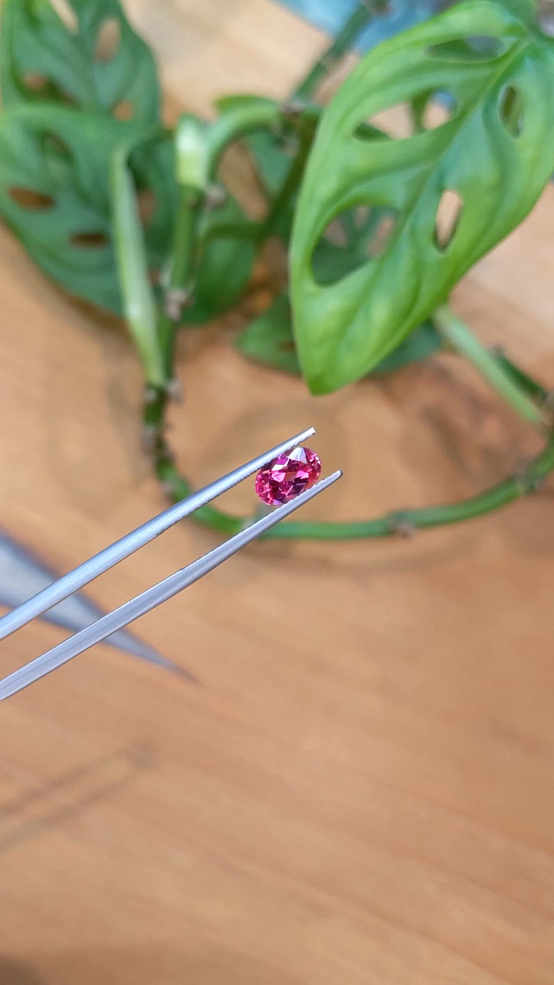 1.03 Ct. Pink Tourmaline from Mozambique Size Video