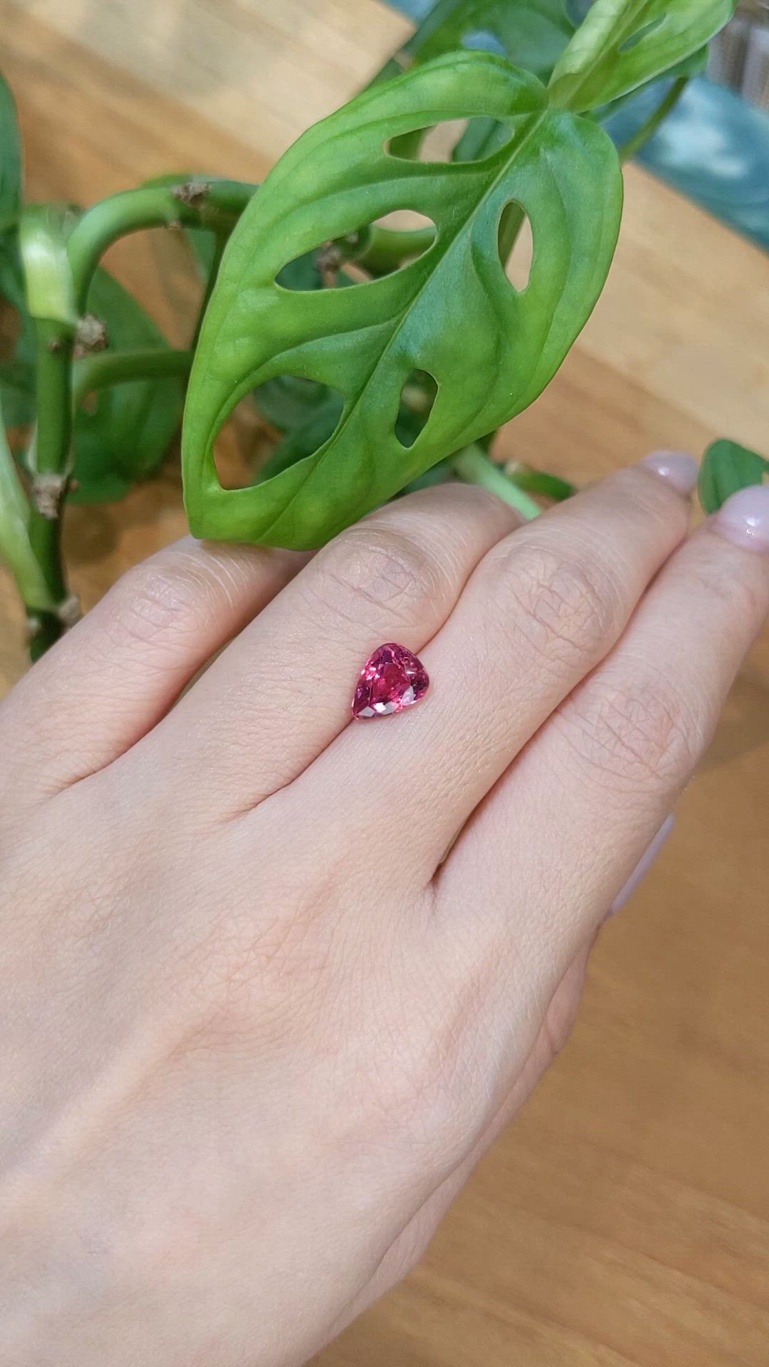 1.62 Ct. Pink Tourmaline from Mozambique Size Video