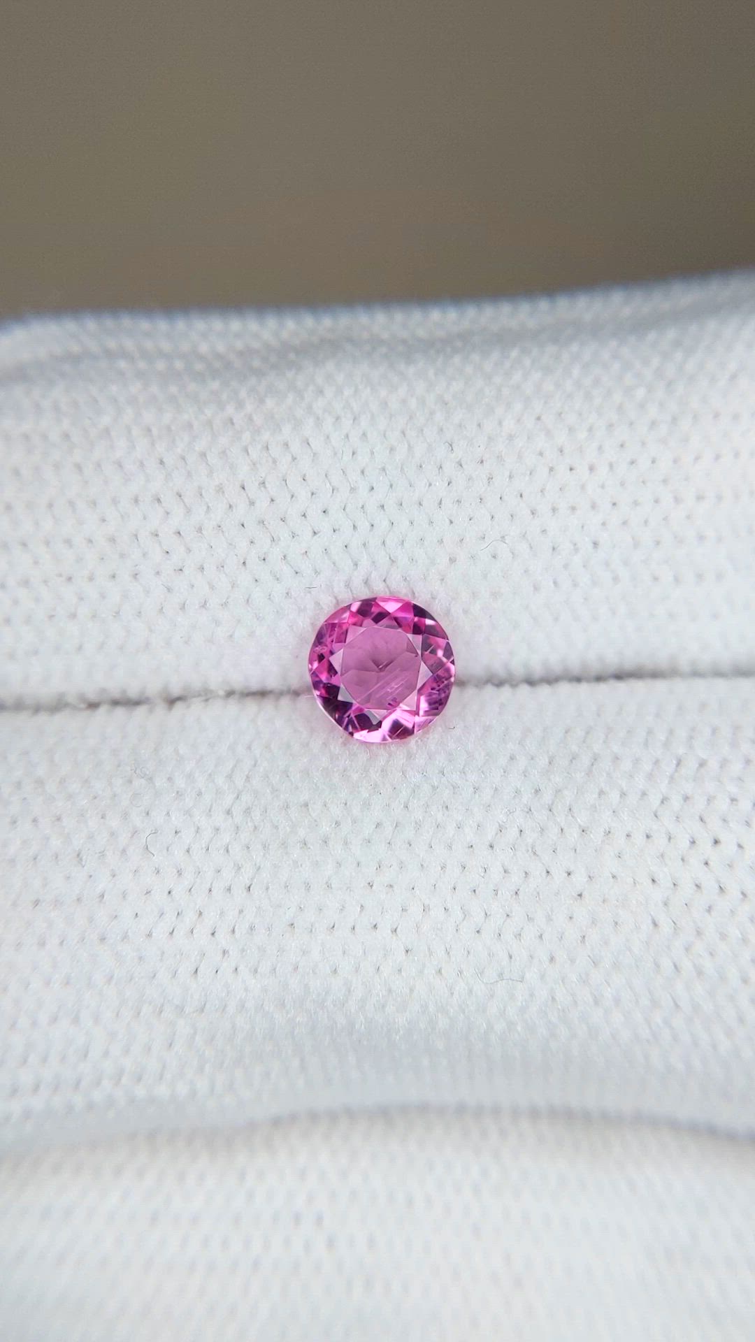 0.55 Ct. Purplish Pink Tourmaline from Mozambique Size Video