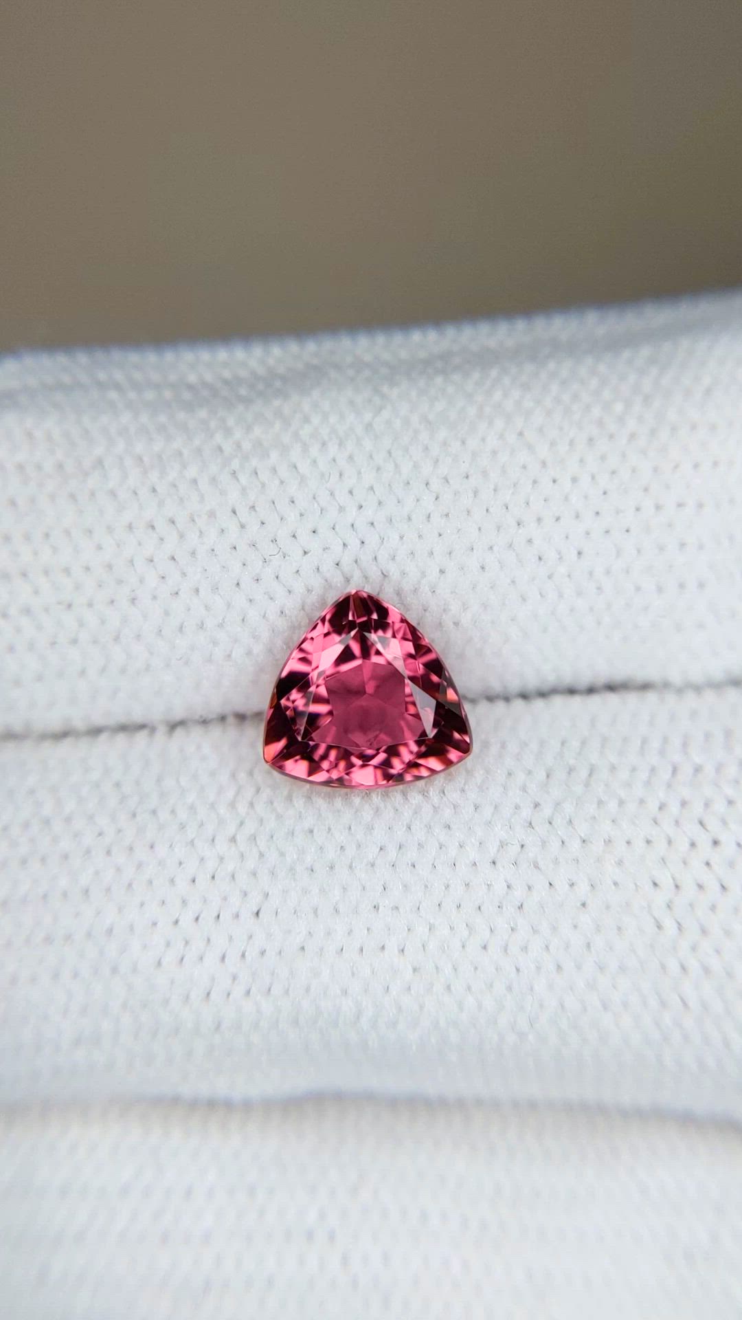 1.60 Ct. Pink Tourmaline from Mozambique Size Video