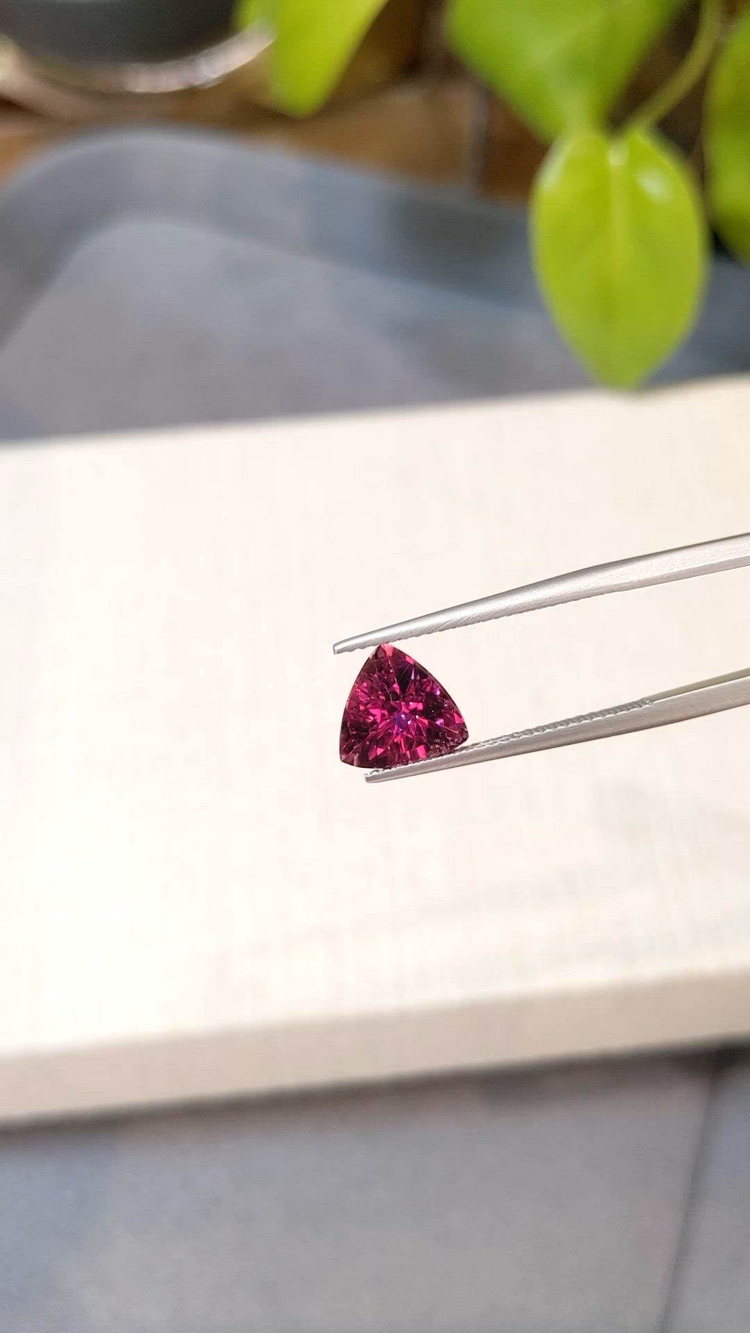 2.06 Ct. Purplish Pink Tourmaline from Mozambique Size Video