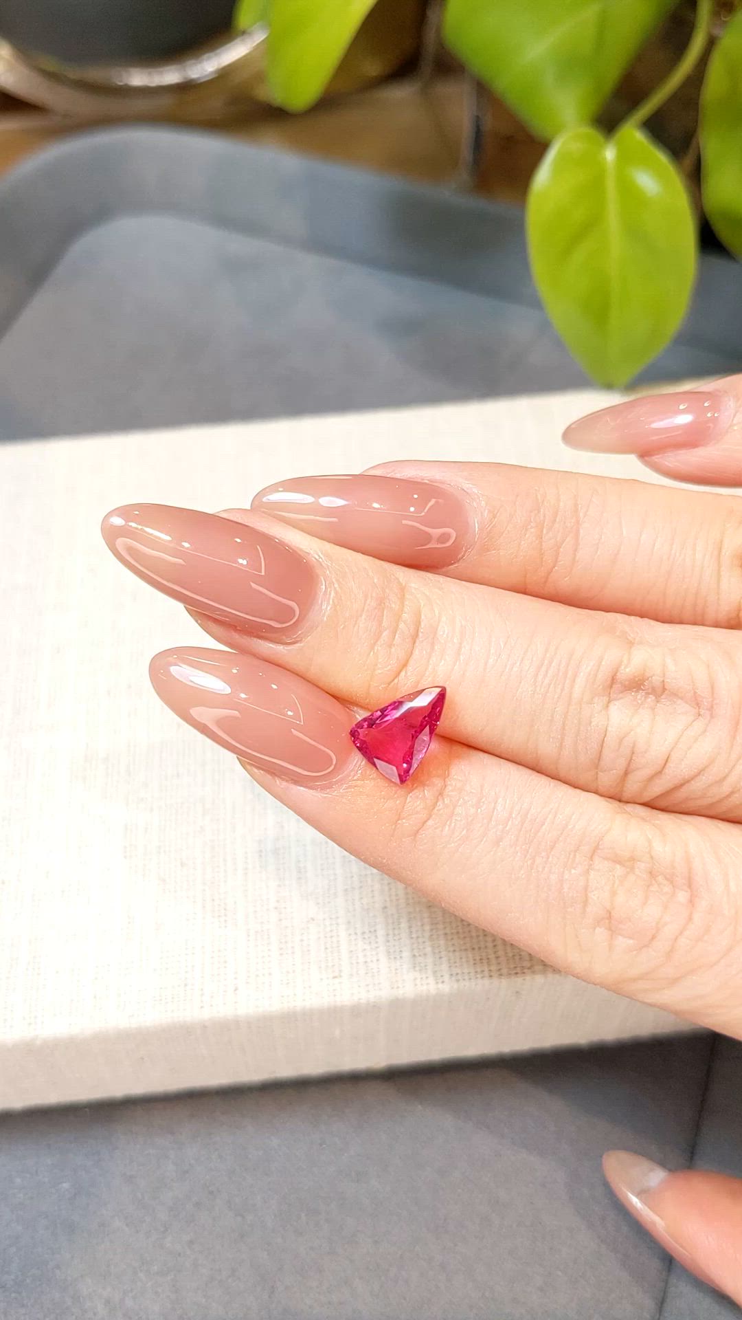 1.56 Ct. Pink Tourmaline from Mozambique Size Video