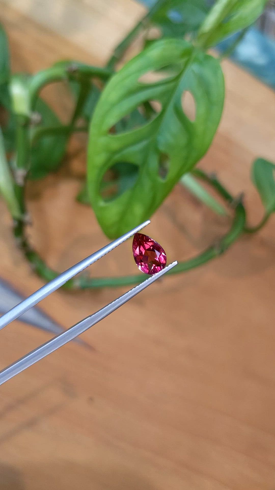 1.30 Ct. Purplish Pink Tourmaline from Mozambique Size Video