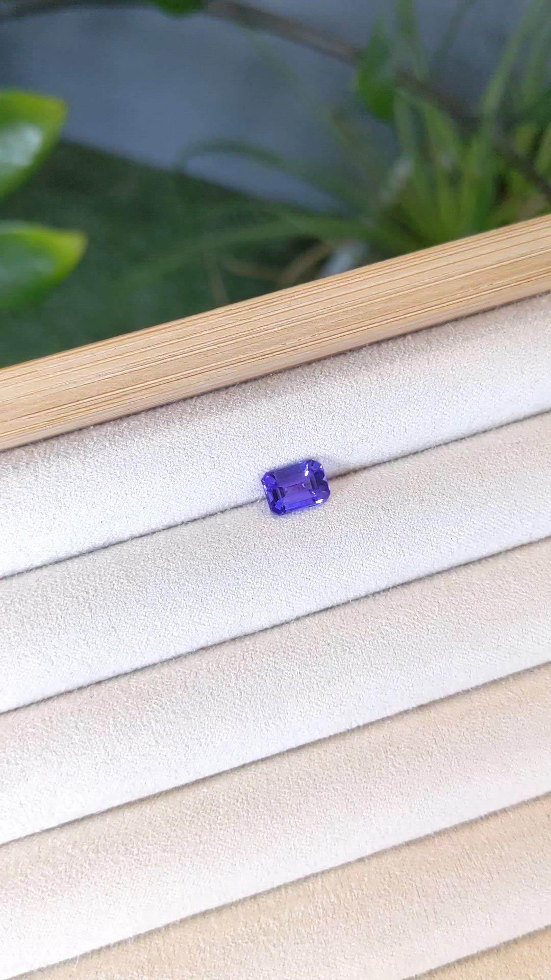 1.56 Ct. Violet Tanzanite from Tanzania Size Video