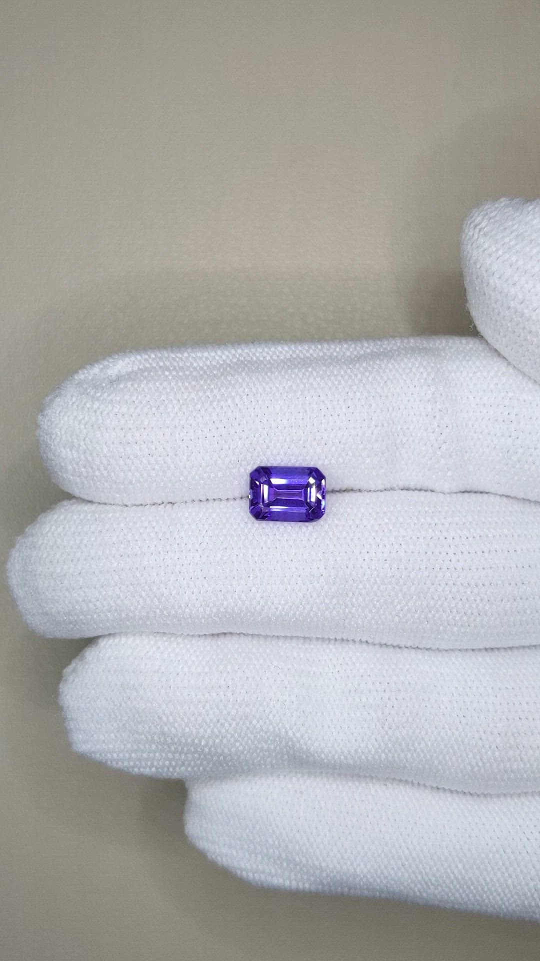 1.56 Ct. Violet Tanzanite from Tanzania Size Video