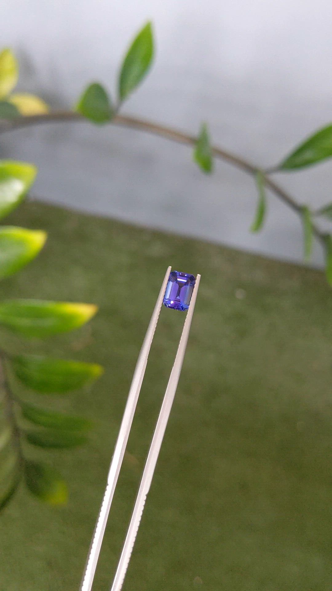 1.56 Ct. Violet Tanzanite from Tanzania Size Video