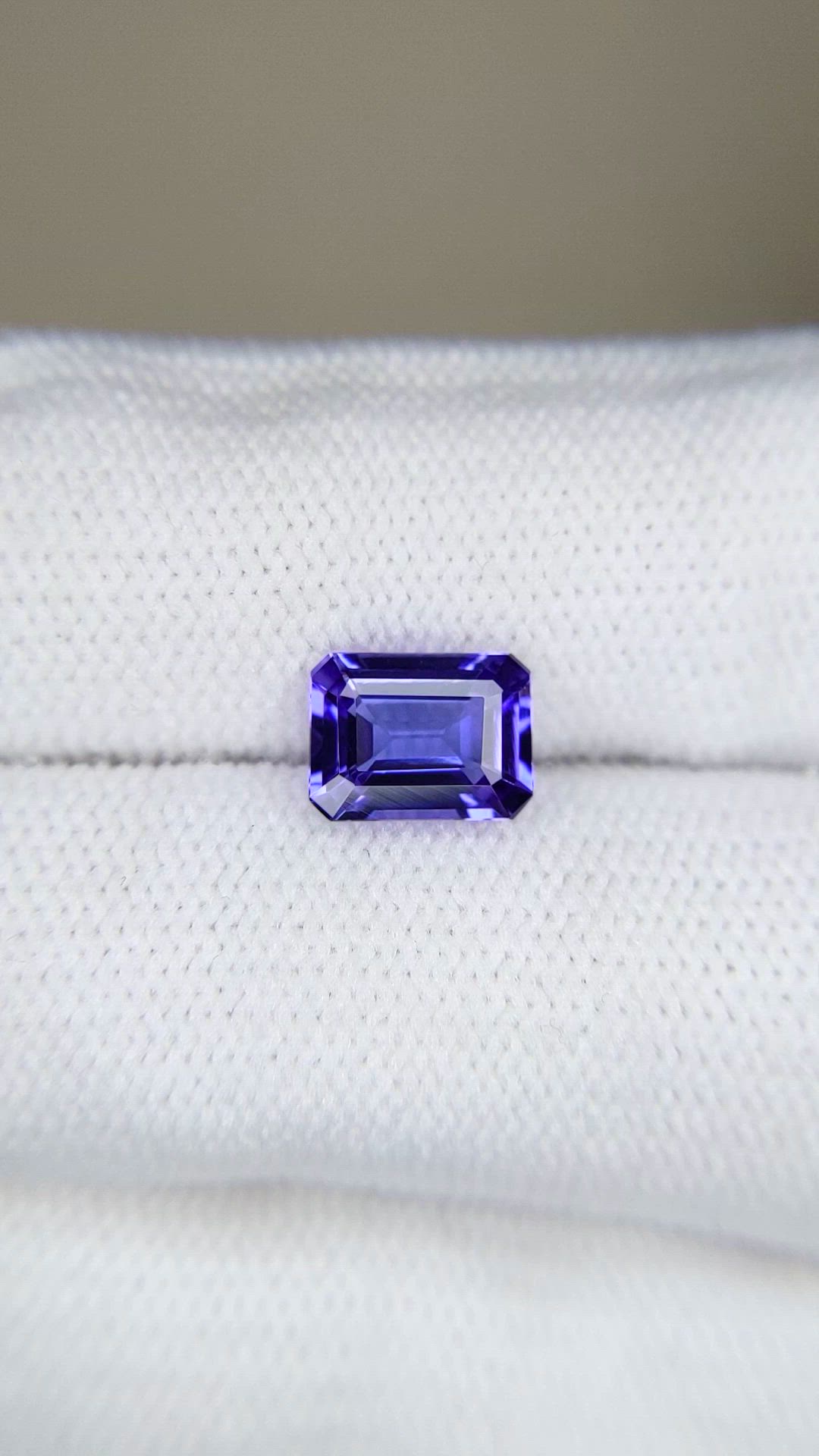 1.80 Ct. Violetish Blue Tanzanite from Tanzania Size Video