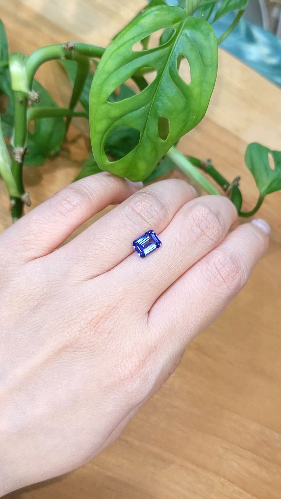 1.80 Ct. Violetish Blue Tanzanite from Tanzania Size Video