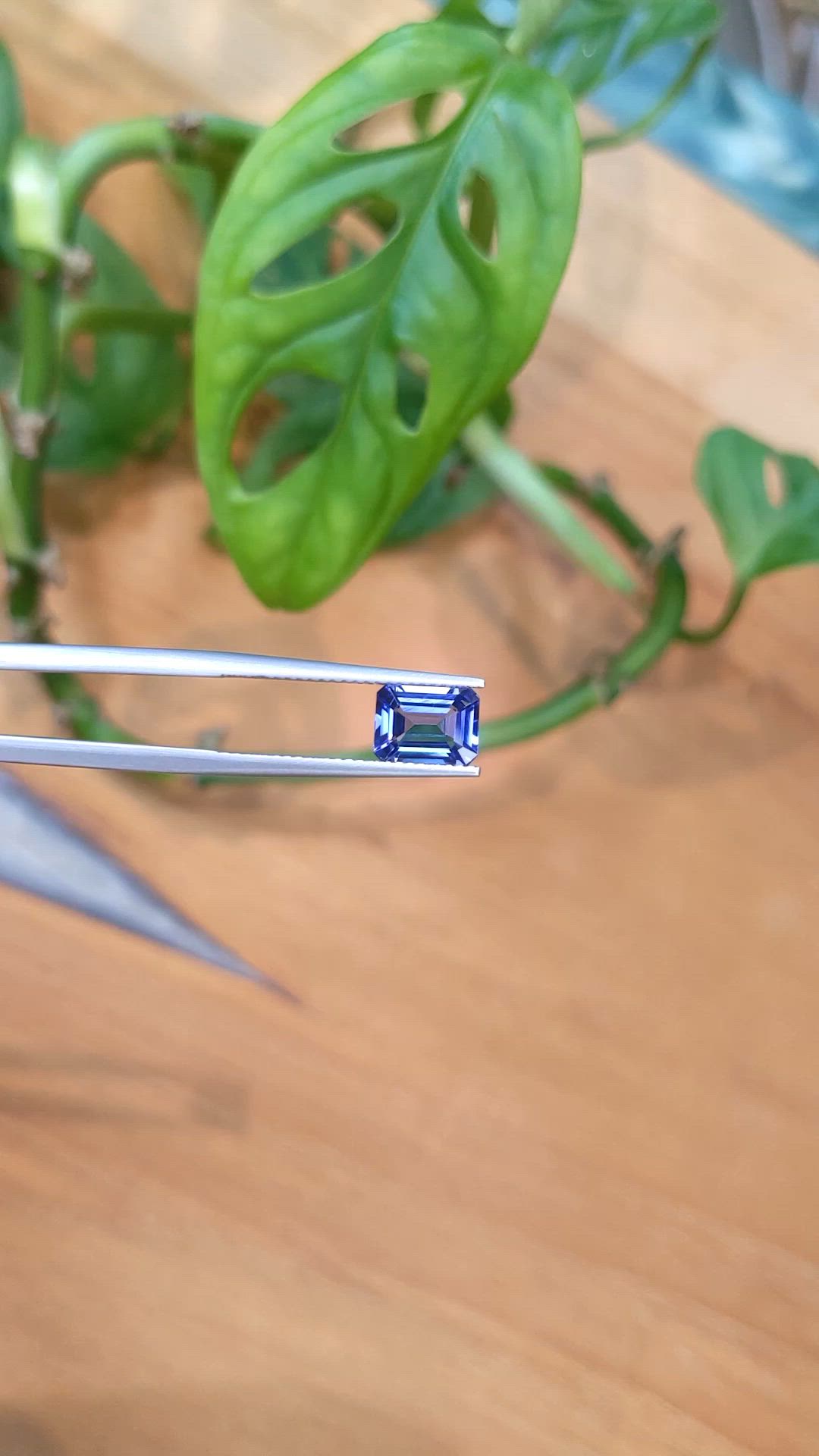 1.80 Ct. Violetish Blue Tanzanite from Tanzania Size Video