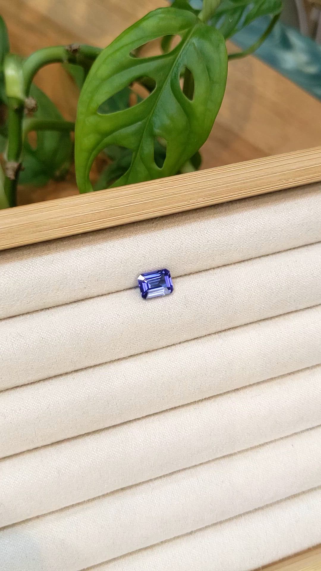 1.80 Ct. Violetish Blue Tanzanite from Tanzania Size Video