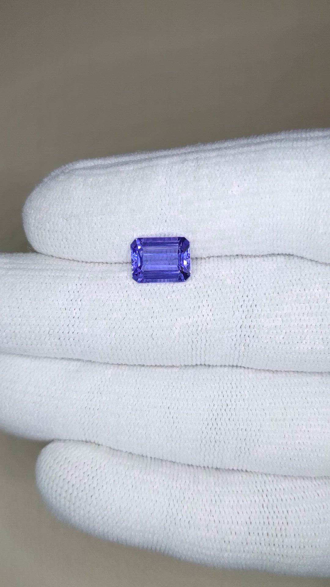2.52 Ct. Violetish Blue Tanzanite from Tanzania Size Video