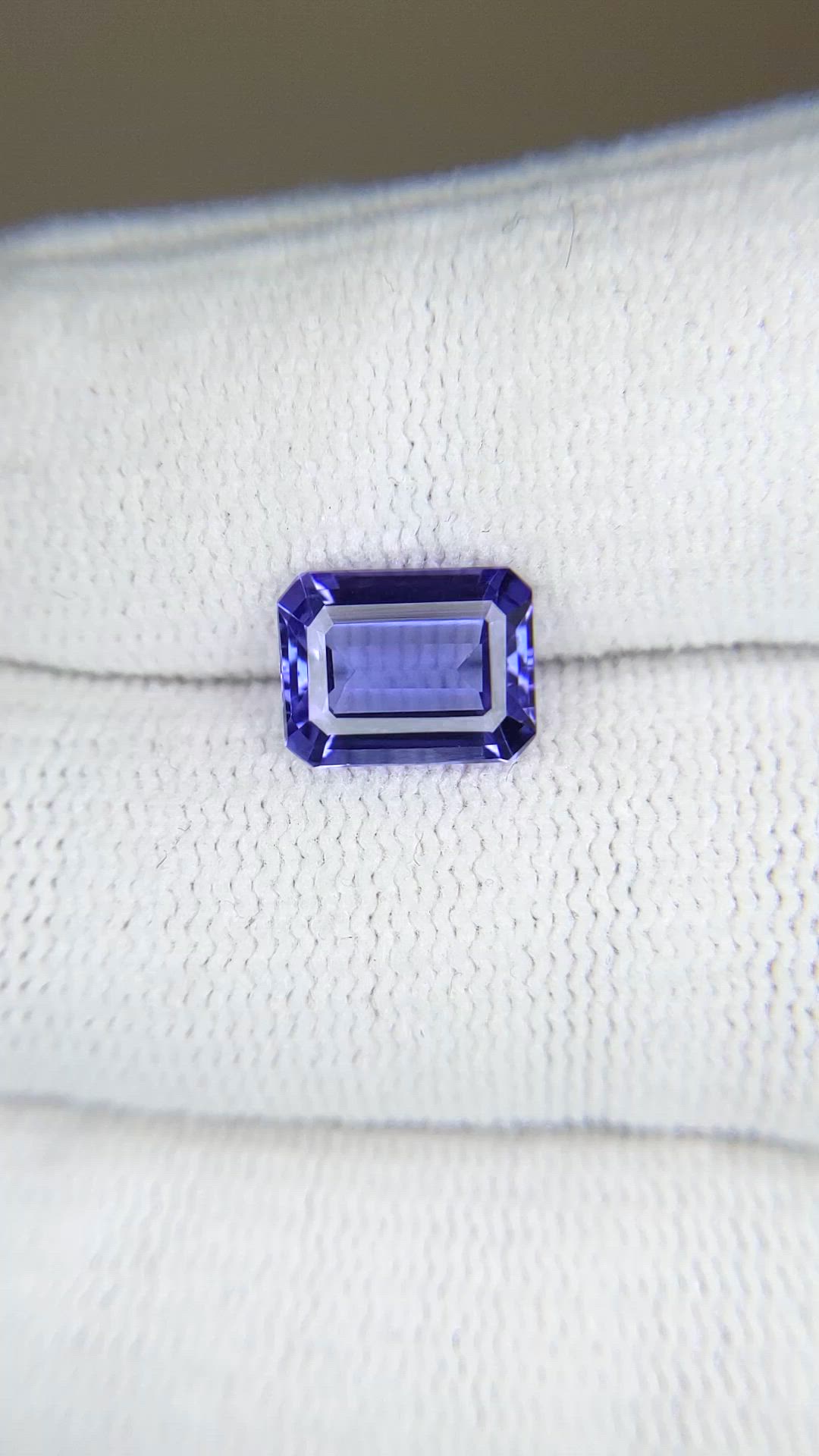 2.52 Ct. Violetish Blue Tanzanite from Tanzania Size Video
