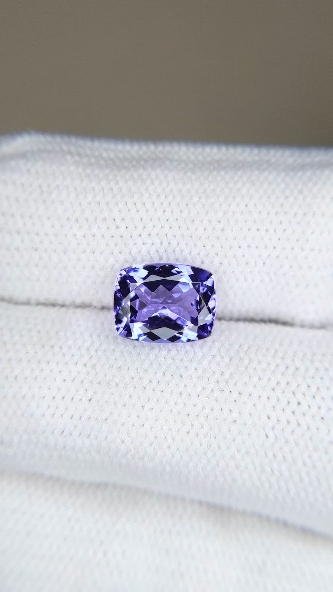 2.35 Ct. Violet Tanzanite from Tanzania Size Video