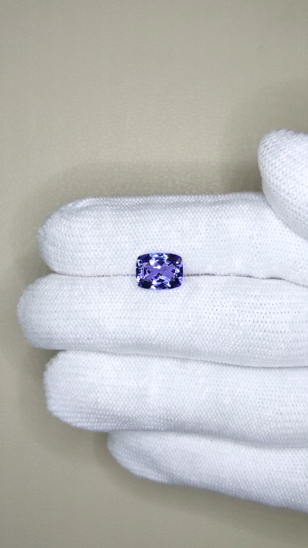 2.35 Ct. Violet Tanzanite from Tanzania Size Video