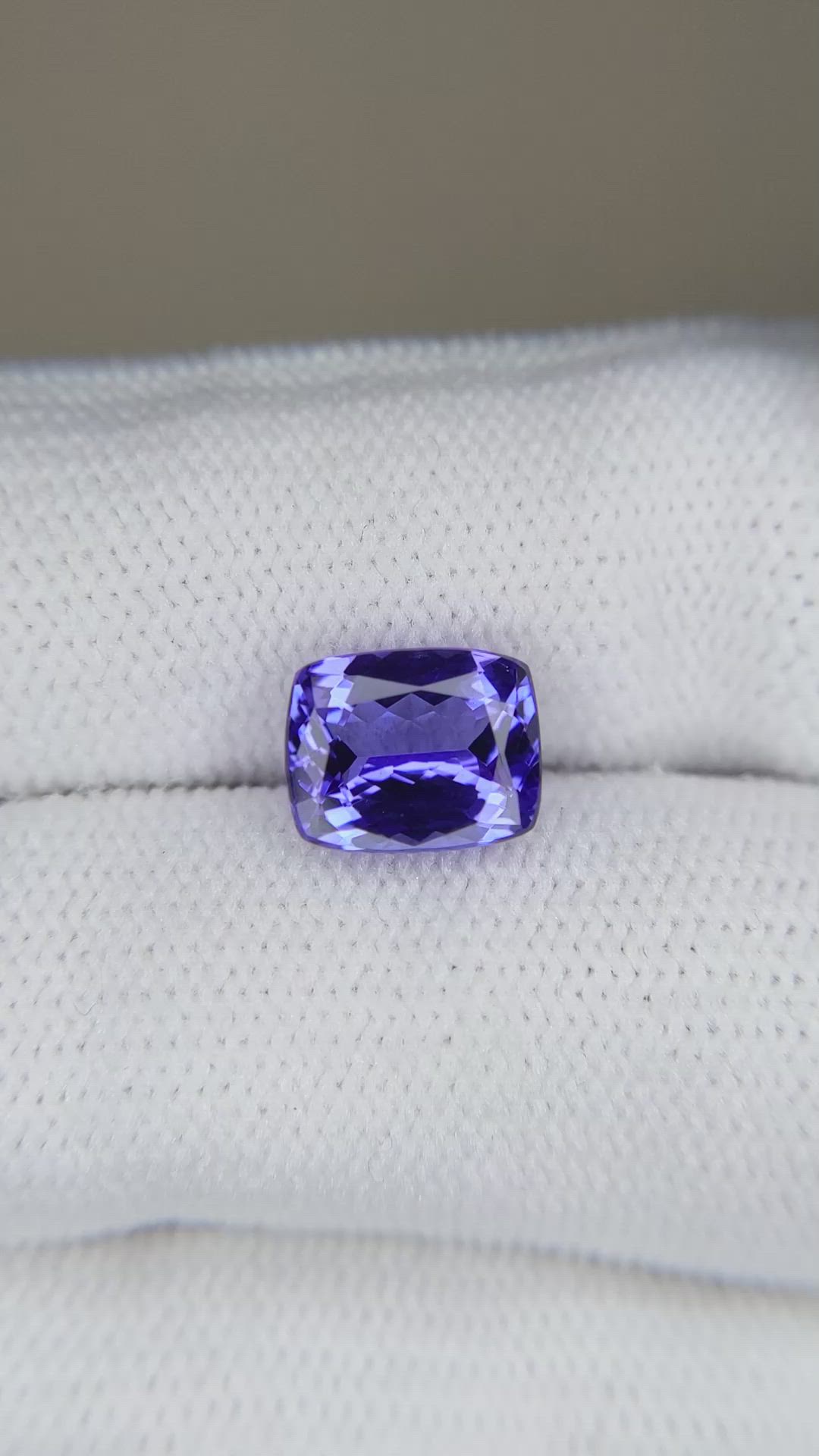 2.62 Ct. Violetish Blue Tanzanite from Tanzania Size Video